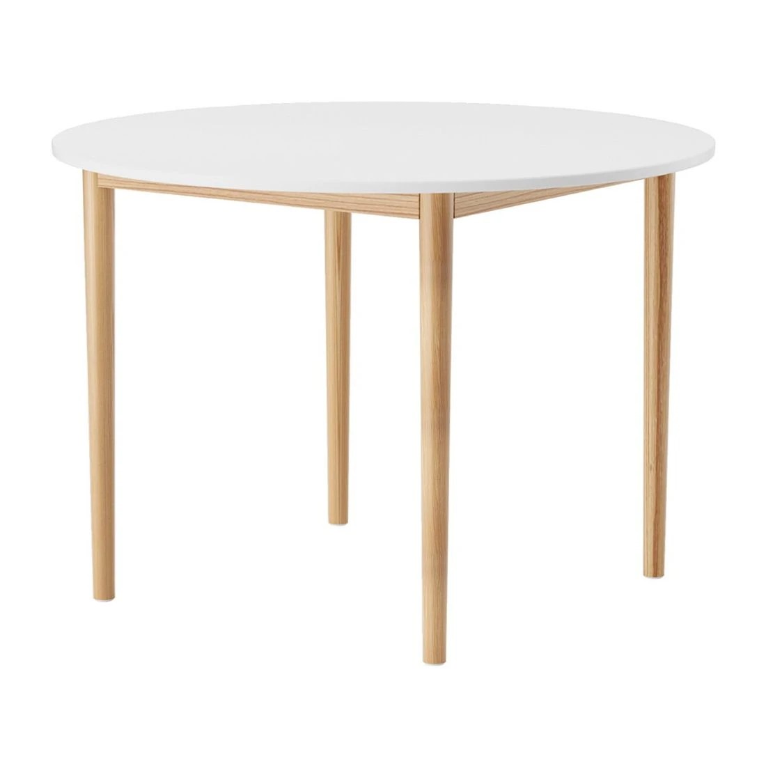 4 Artiss Dining Table Round White 108CM Diameter Demi - White, 4 of 7