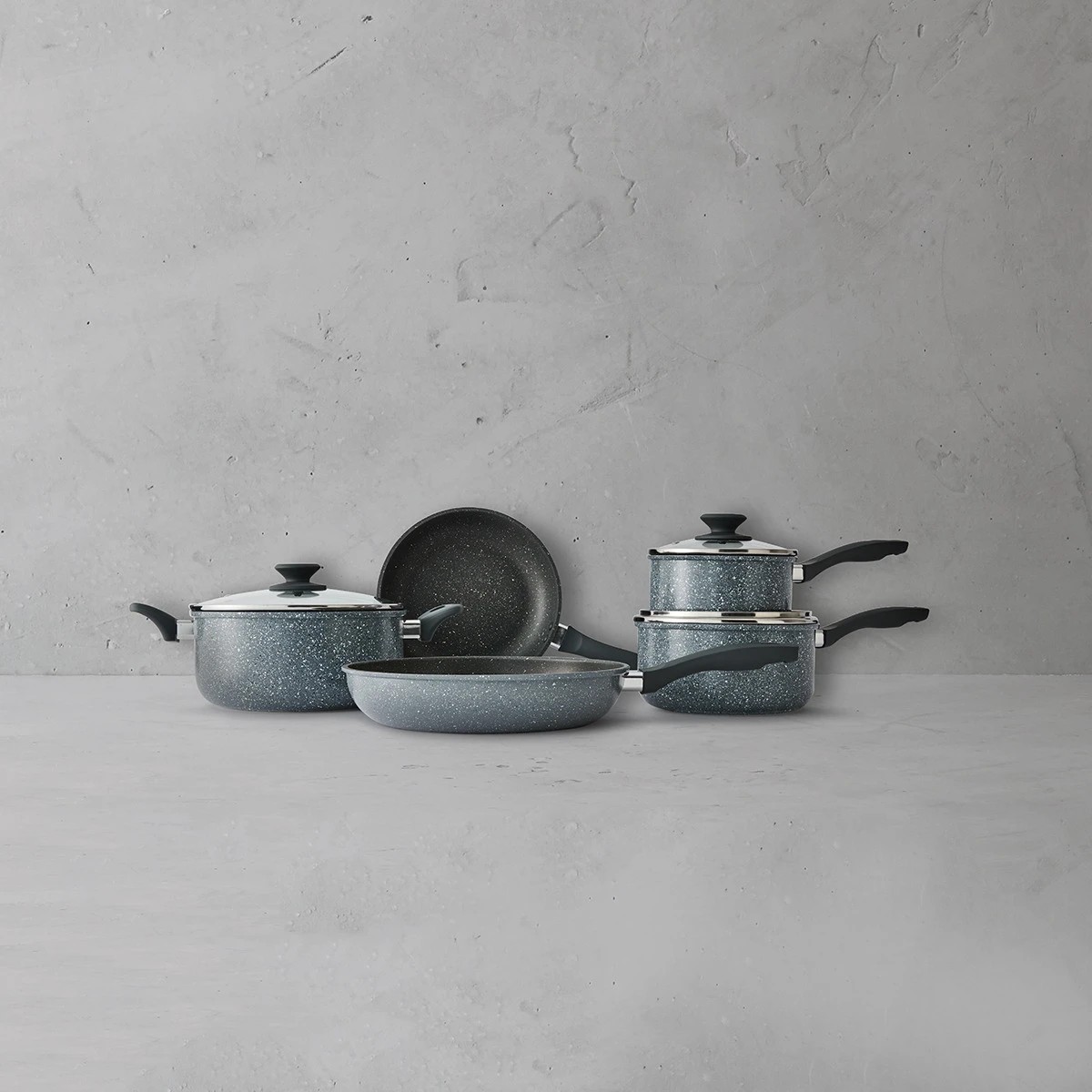 3 5 Piece Cookware Set - Stone Grey, 3 of 10