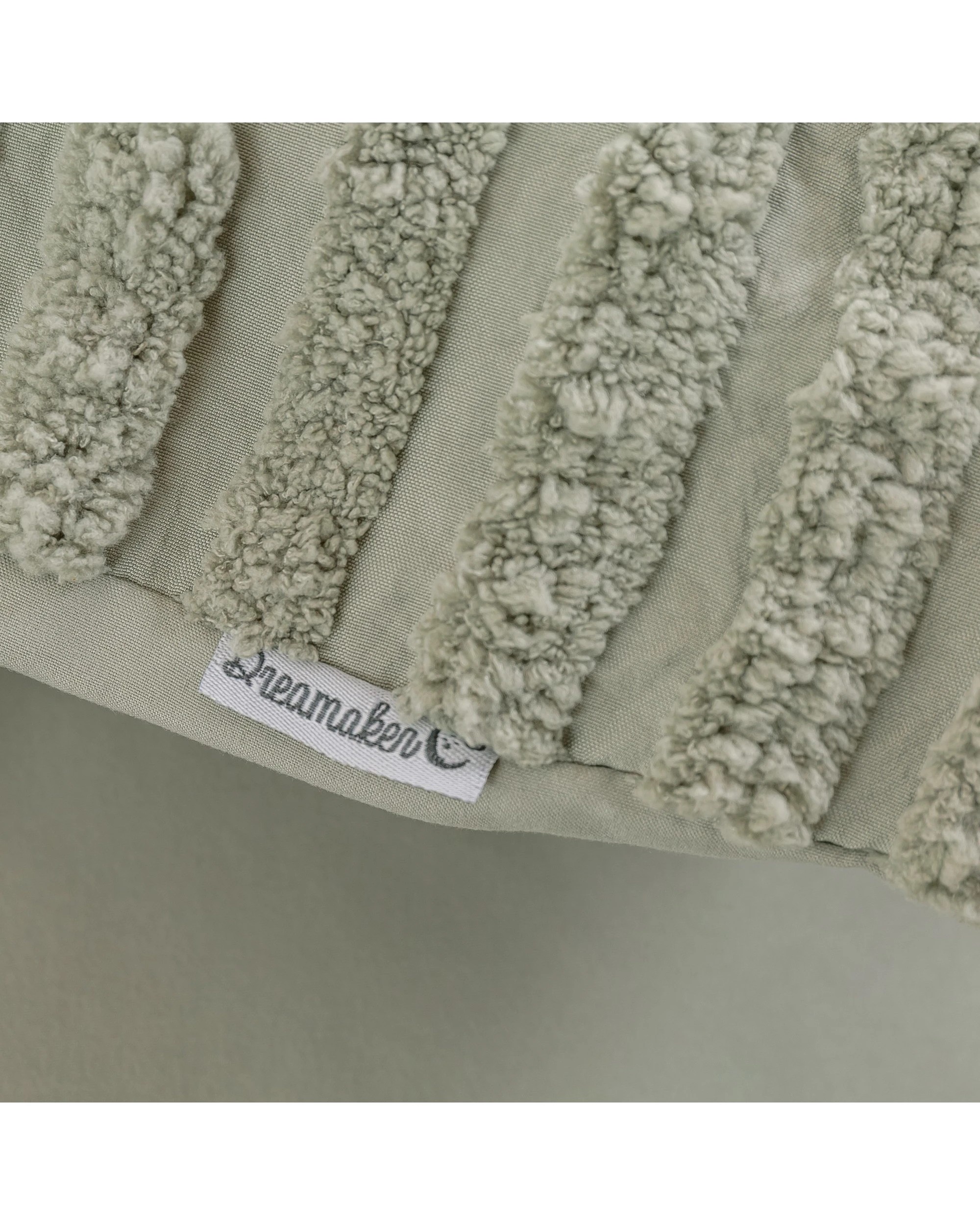 7 Dreamaker Fletcher Ultrafine Tufted Chenille Quilt Cover Set - Single Bed - Sage, 7 of 9