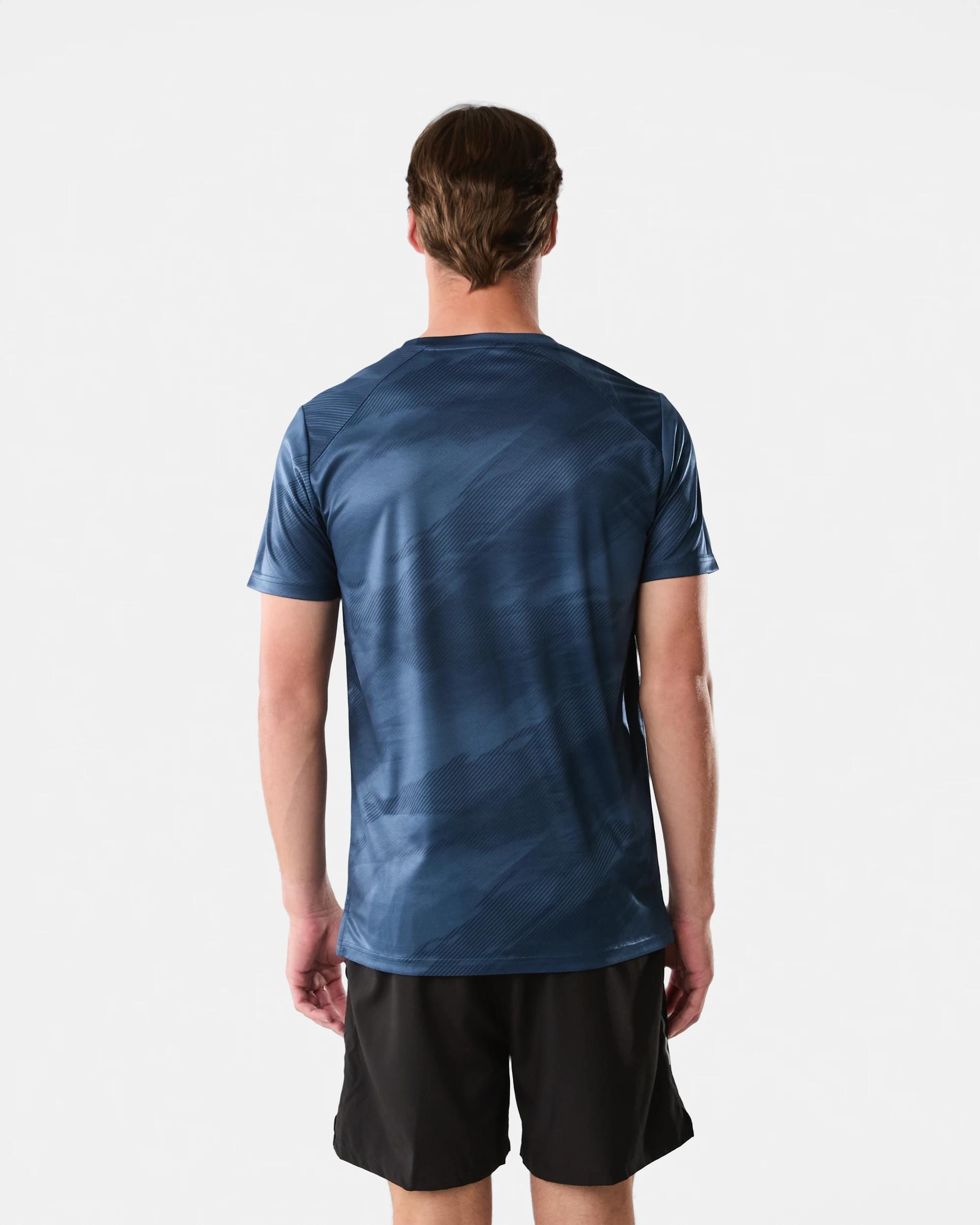 3 Active Mens Printed T-shirt Blaze Navy, 3 of 6