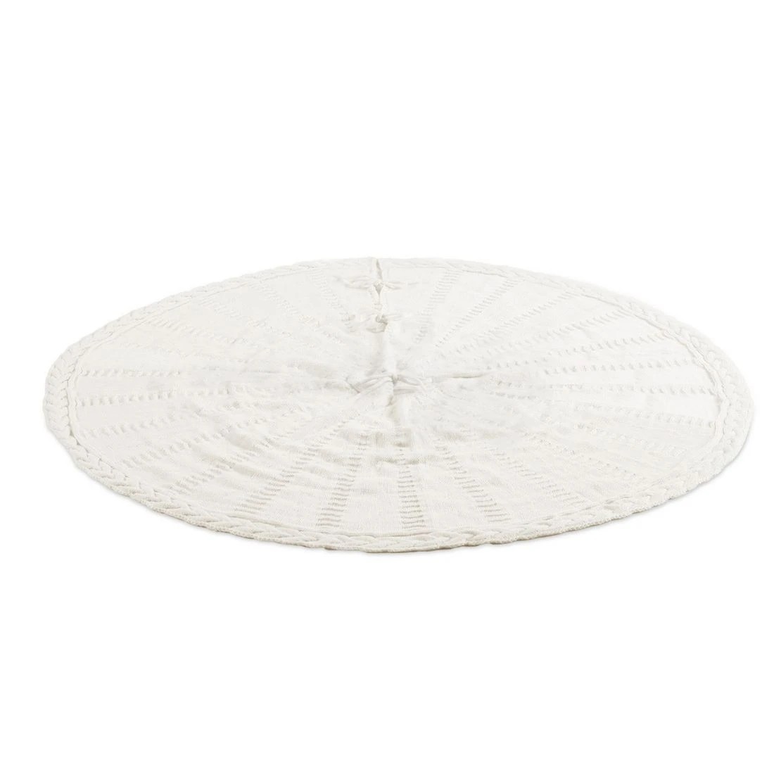 3 Jingle Jollys Christmas Tree Skirt 120cm Knitted Xmas Tree Ornaments Decor - Beige, 3 of 6