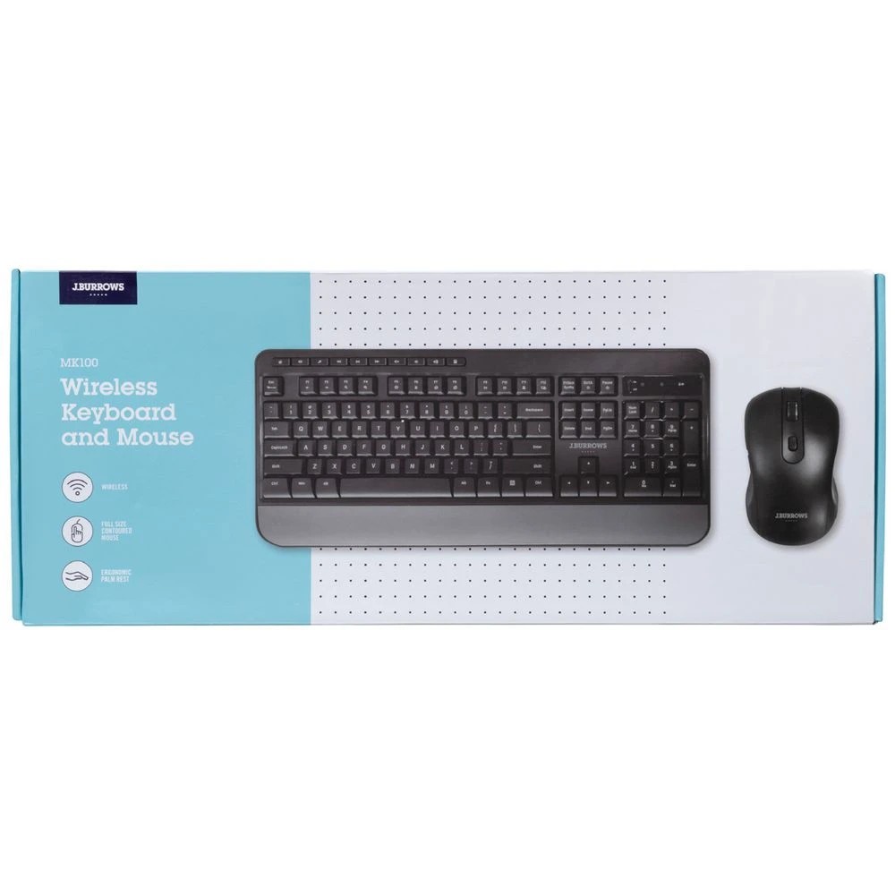 8 J.Burrows MK100 Wireless Keyboard & Mouse Combo, 8 of 8
