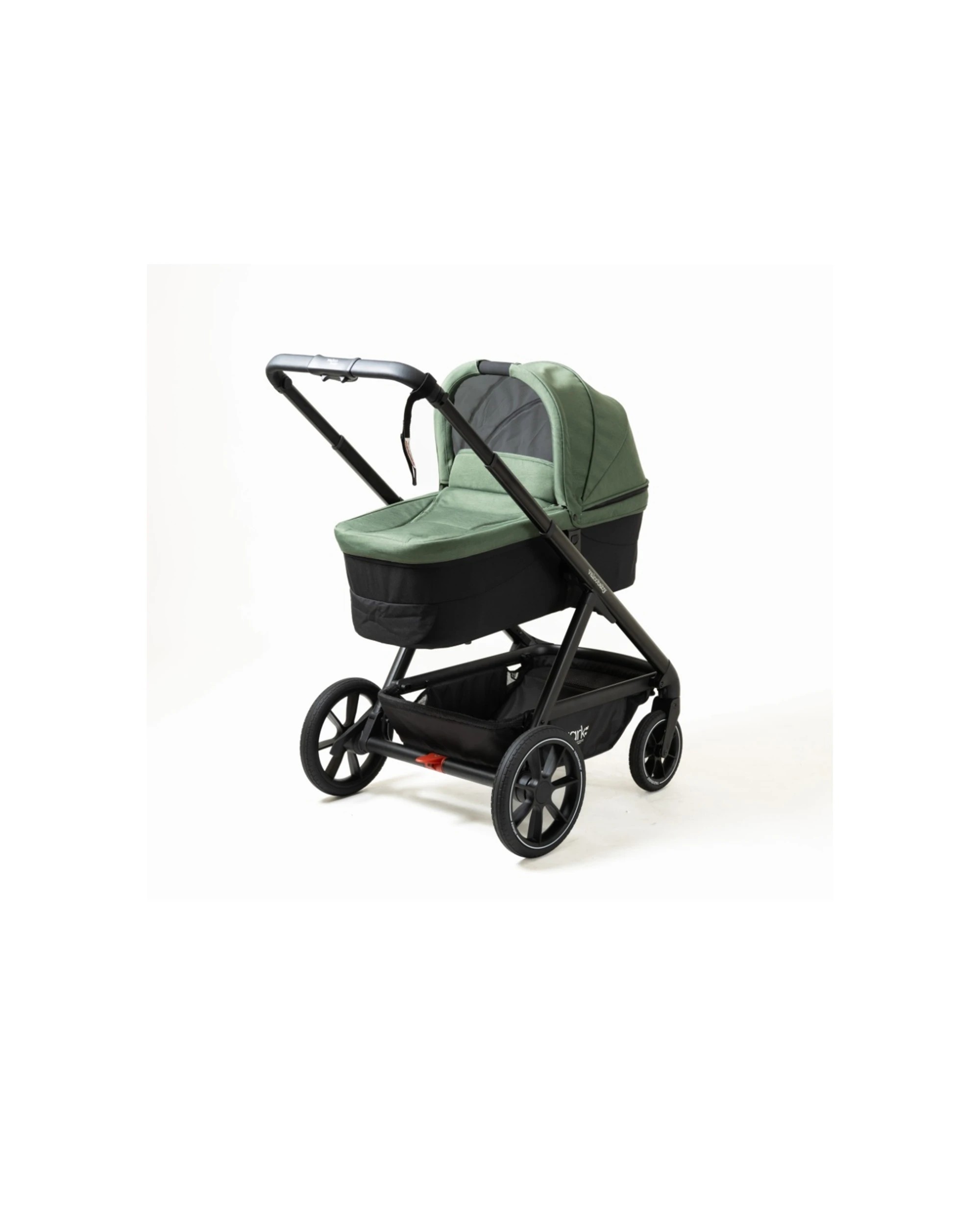 3 Valcobaby Bassinet for Ark Pram Adjustable Hood Airflow Mesh Security Belt - Green, 3 of 3
