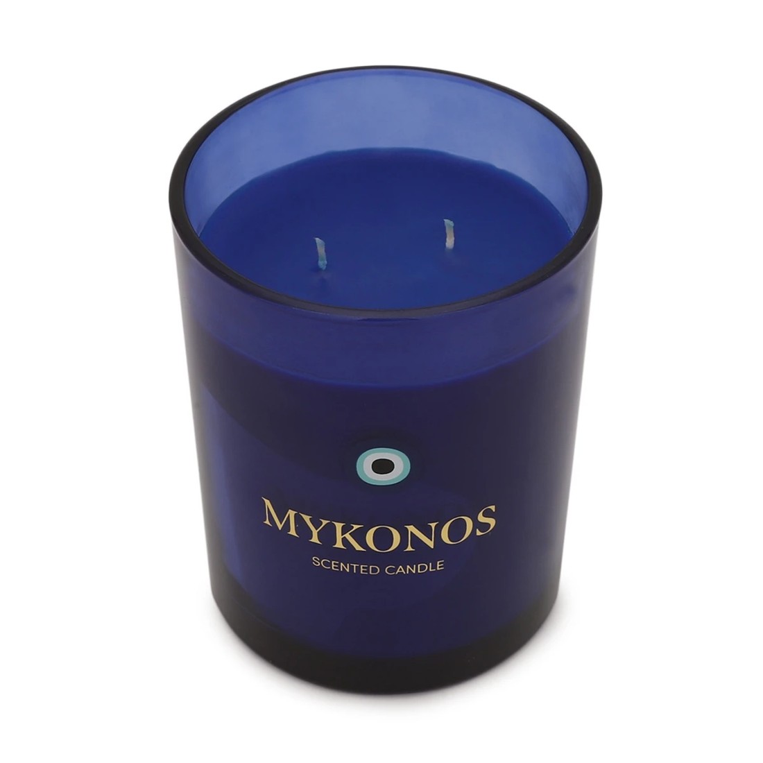2 Mykonos Glass Candle, 2 of 4