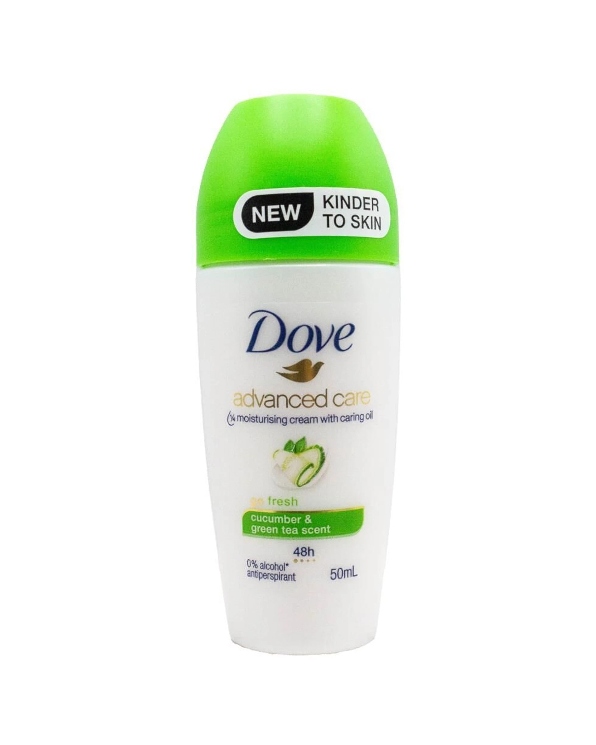 1 Dove Antiperspirant Roll-On Deodorant 48 Hour Cucumber Tea 50ml - Green, 1 of 2