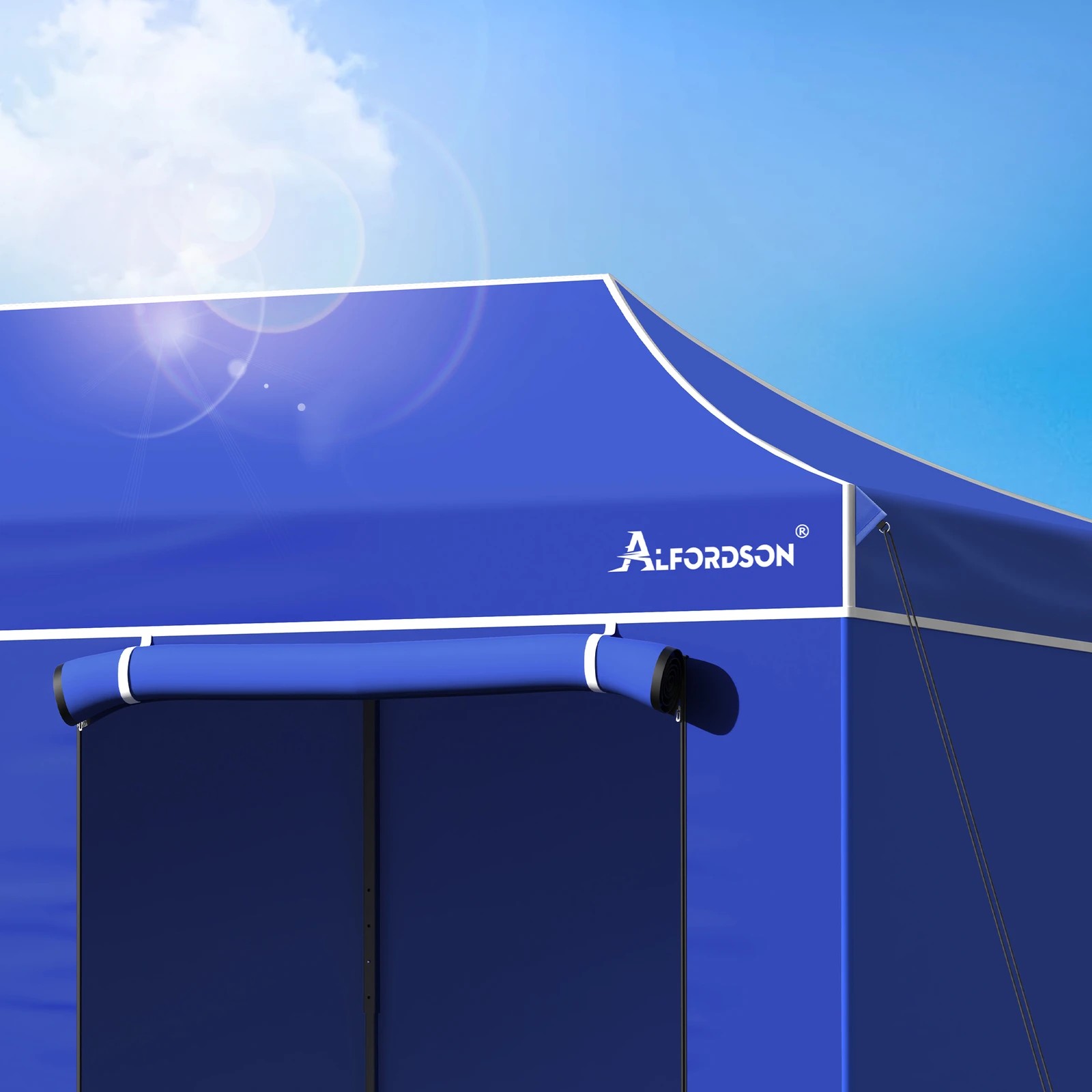 5 Alfordson Gazebo 3x6m Pop Up Marquee Camping Folding Tent 600D Oxford - Blue, 5 of 10