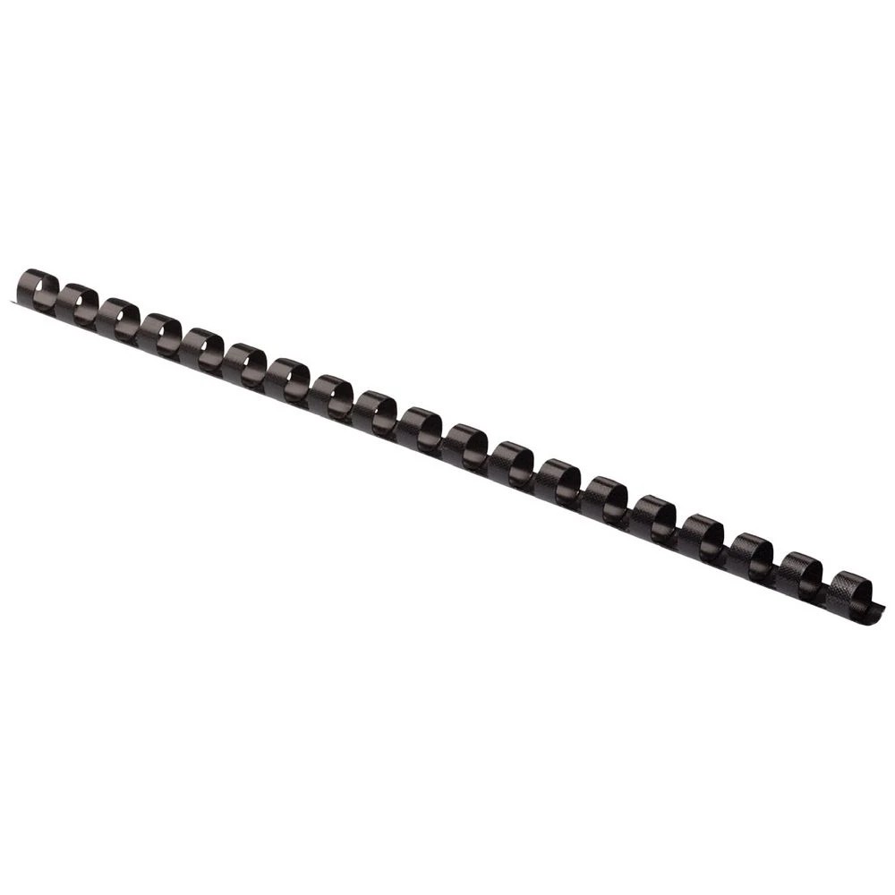 3 Fellowes Binding Combs 21 Loop 8mm Black 25 Pack, 3 of 4