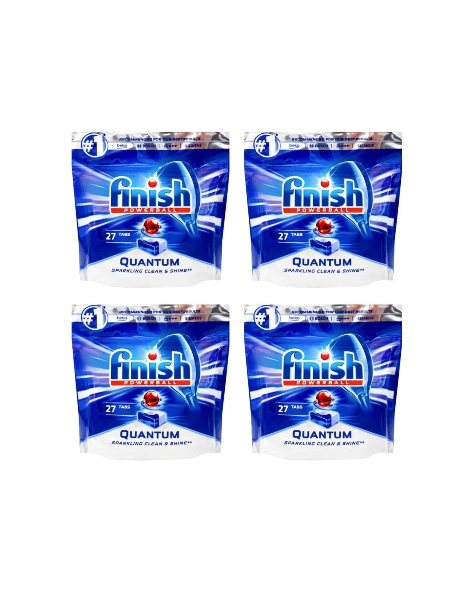 1 Finish 108pc Powerball Quantum Dishwasher Capsules Limescale Prevention, 1 of 3