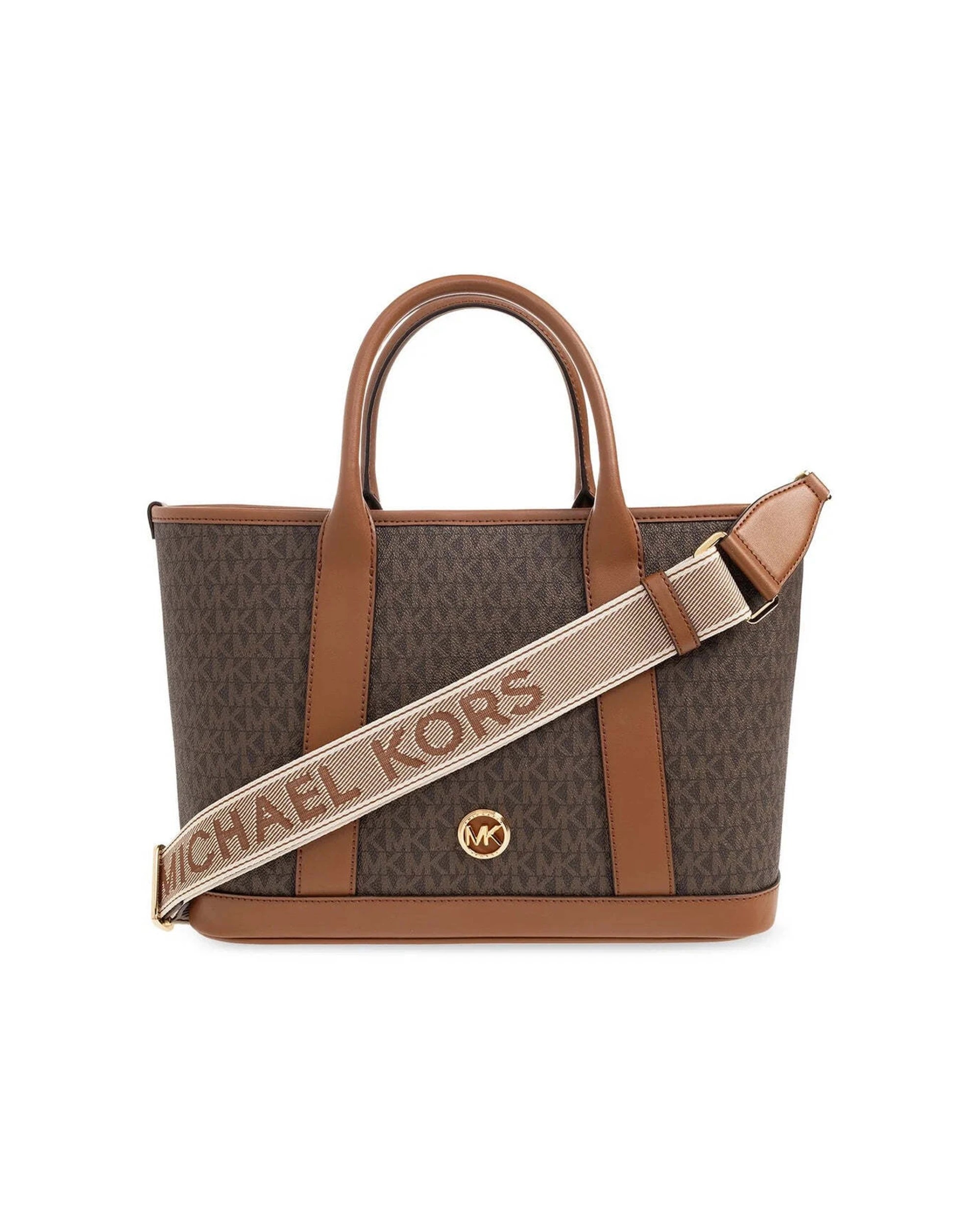 1 Michael Kors Luisa Small Signature Satchel Bag - One Size - Brown, 1 of 5