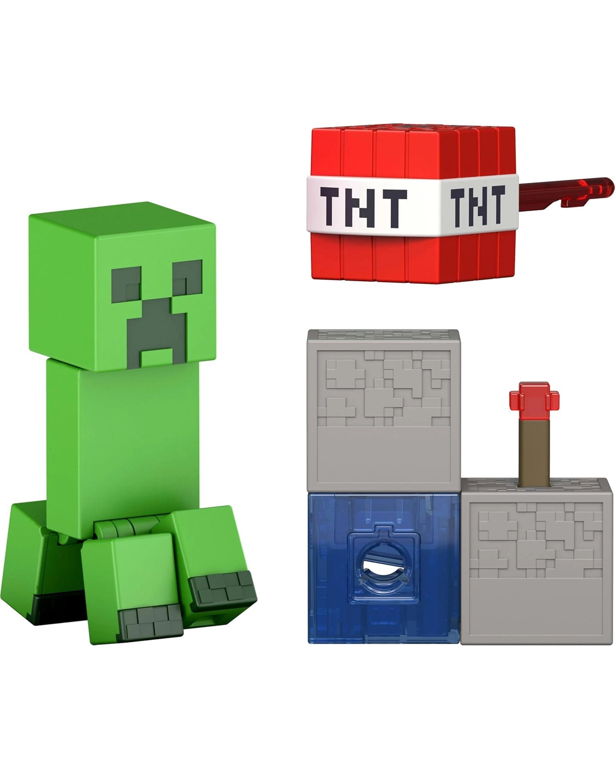 3 Minecraft Redstone Charged Creeper Figure, 3 of 3