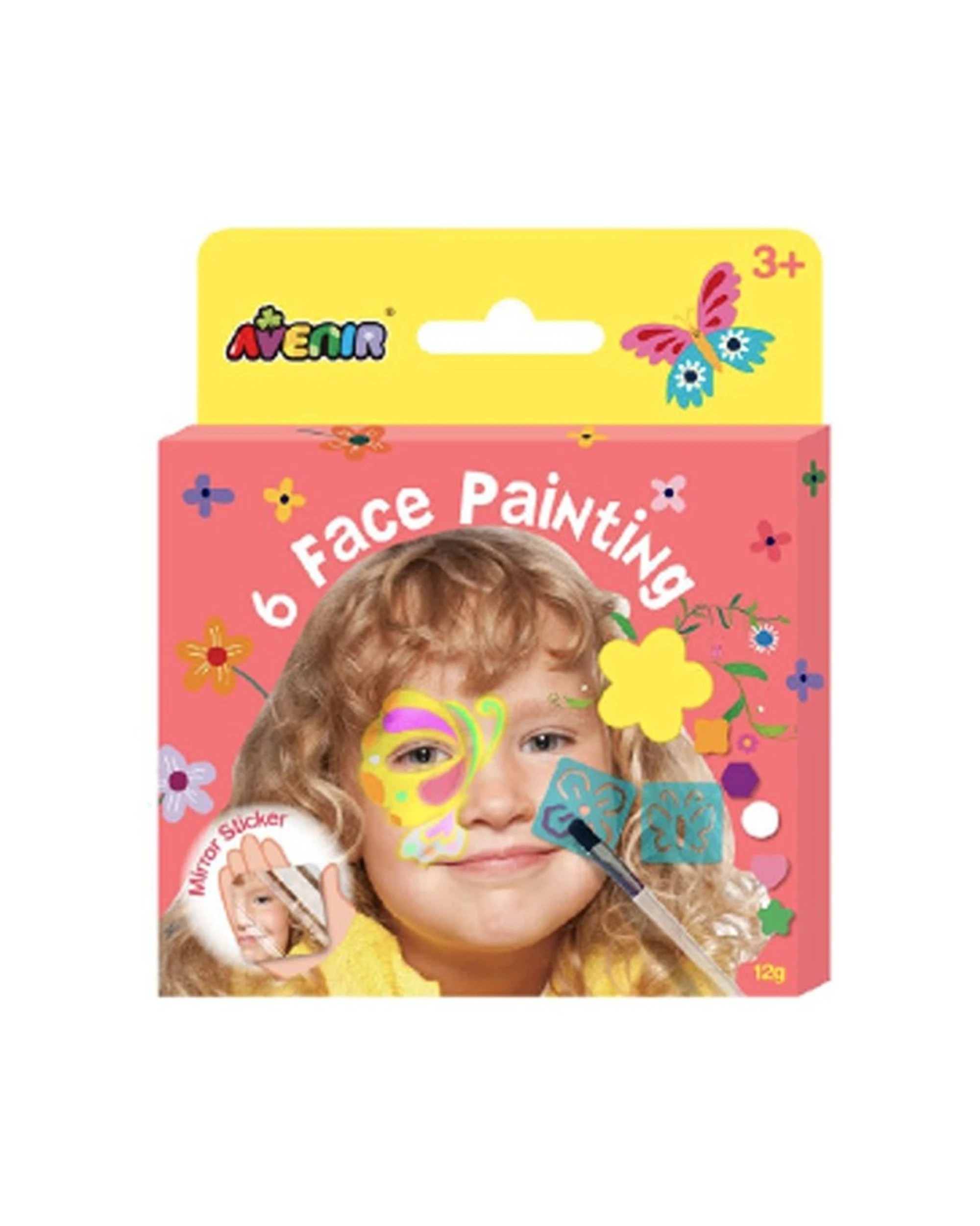 1 Avenir Face Painting Butterfly Paint Art & Craft Toys Kids Safe Wash, 1 of 3