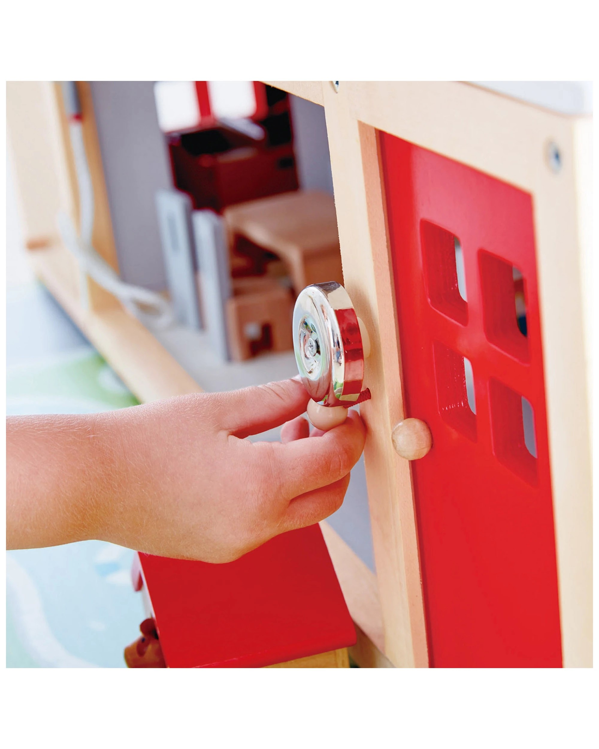 5 Hape 29pc 80cm Wooden Doll Family Mansion Kids Toy 3 Plus Years Interactive Playhouse - Natural, 5 of 8