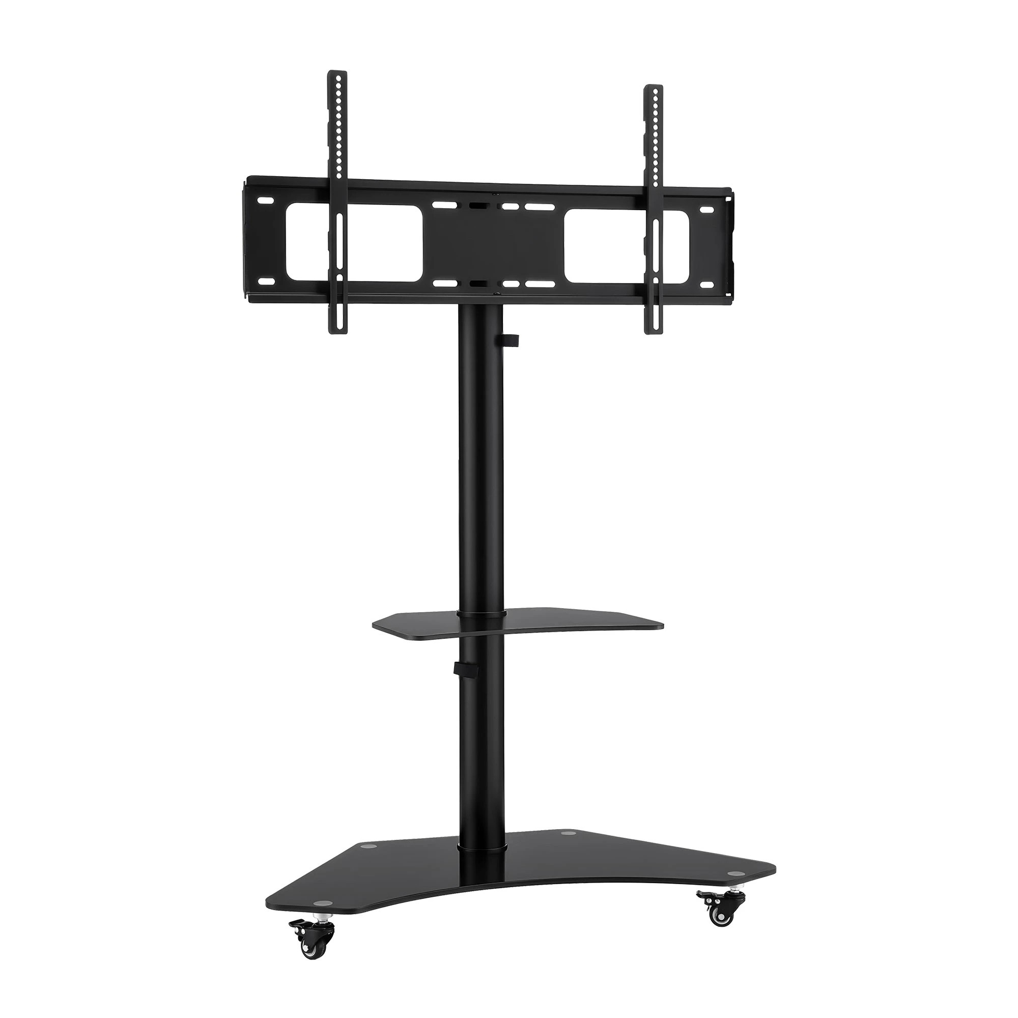 1 Artiss 40-100" TV Stand Mount Bracket Universal Adjustable Height with Wheels - Black, 1 of 10