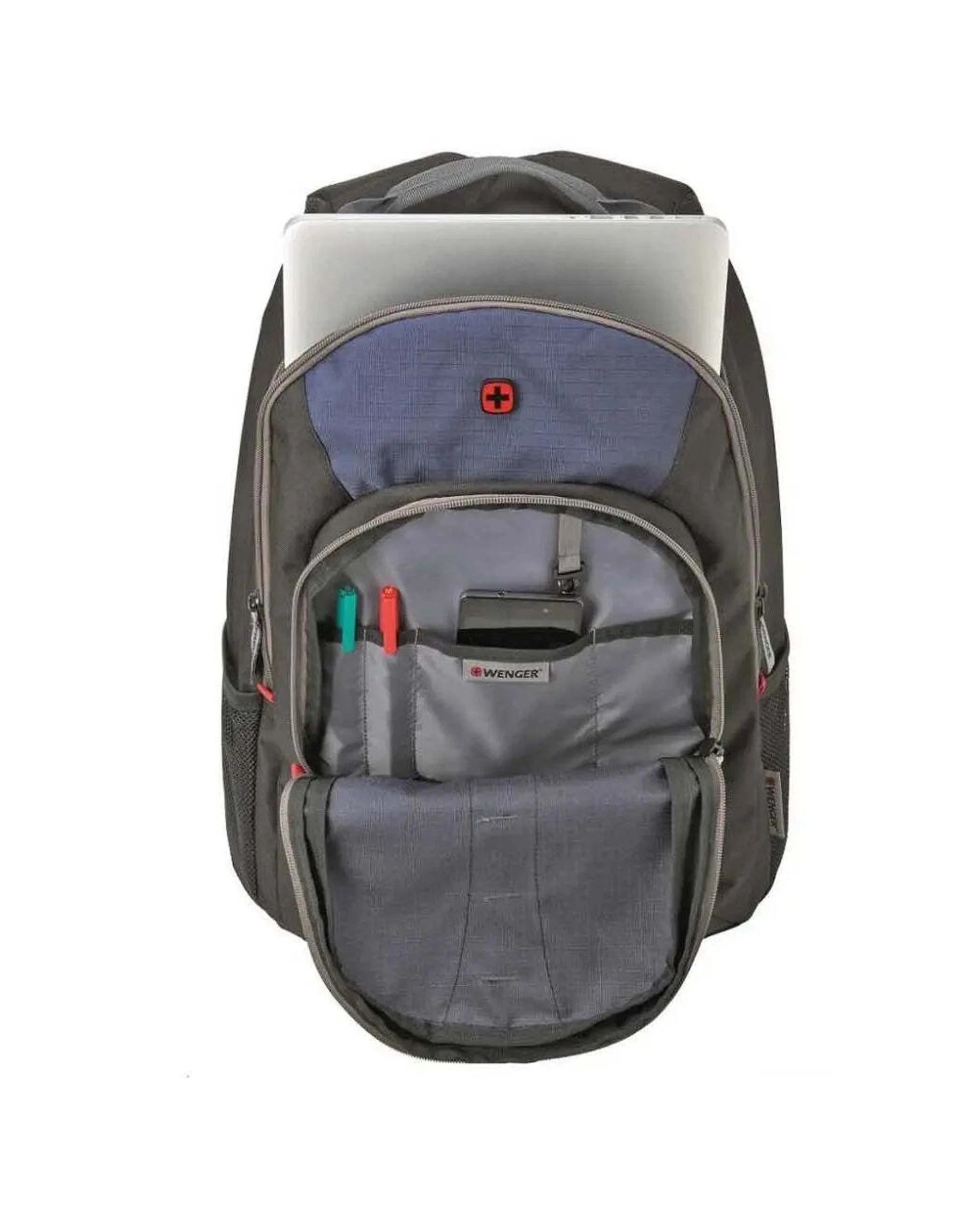 2 Wenger Mars 16in Laptop Backpack with Tablet Pocket Padded Laptop Compartment Organiser 24L - Blue, 2 of 4