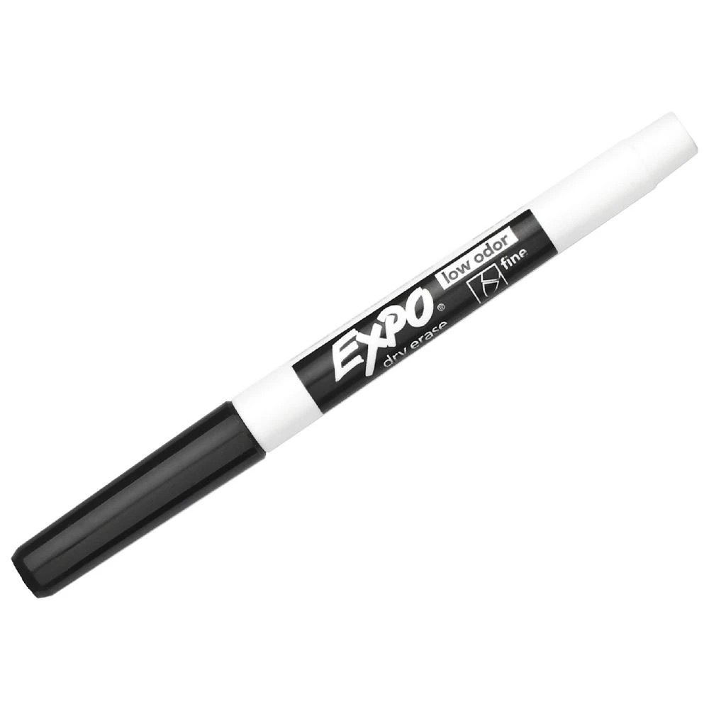 2 Expo Fine Whiteboard Markers Bullet Black 10 Pack, 2 of 3