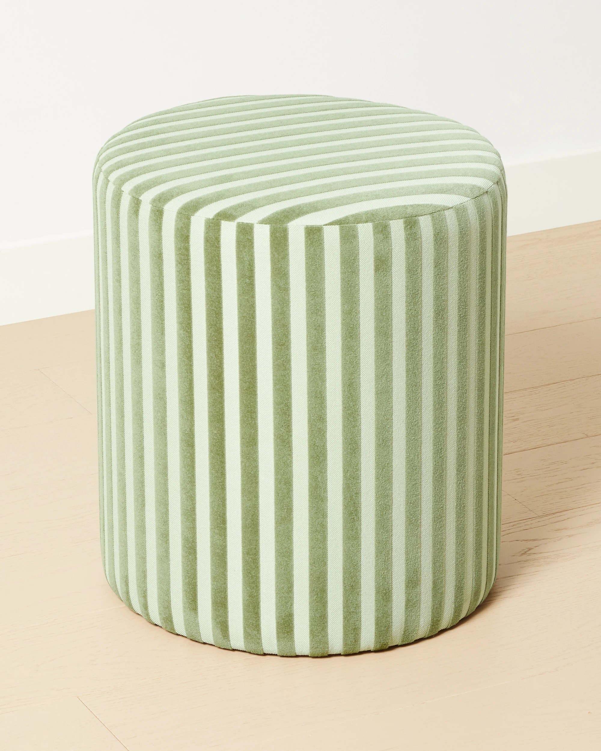 2 Green Stripe Ottoman, 2 of 4