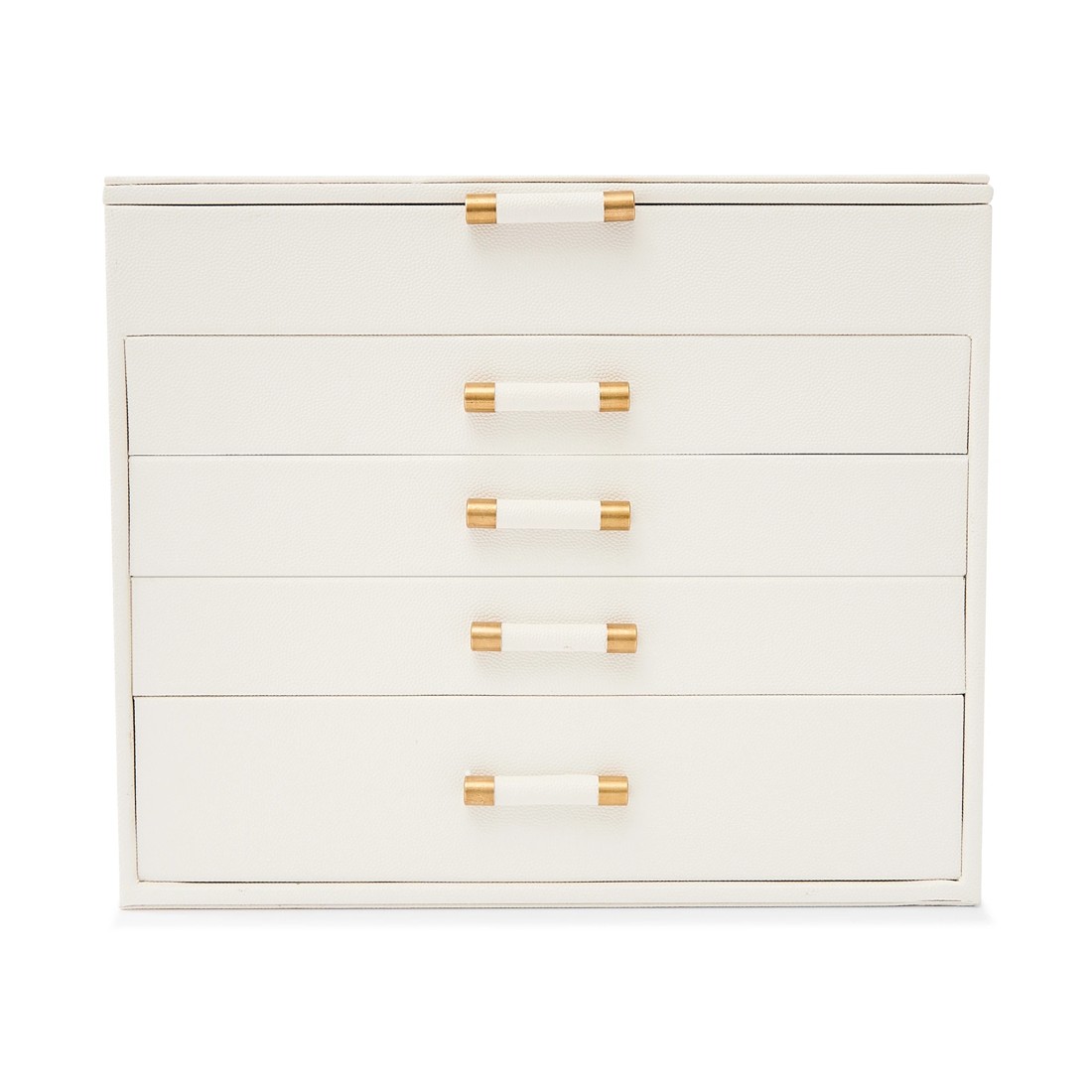 5 5 Tier Jewellery Box - Milky White, 5 of 9