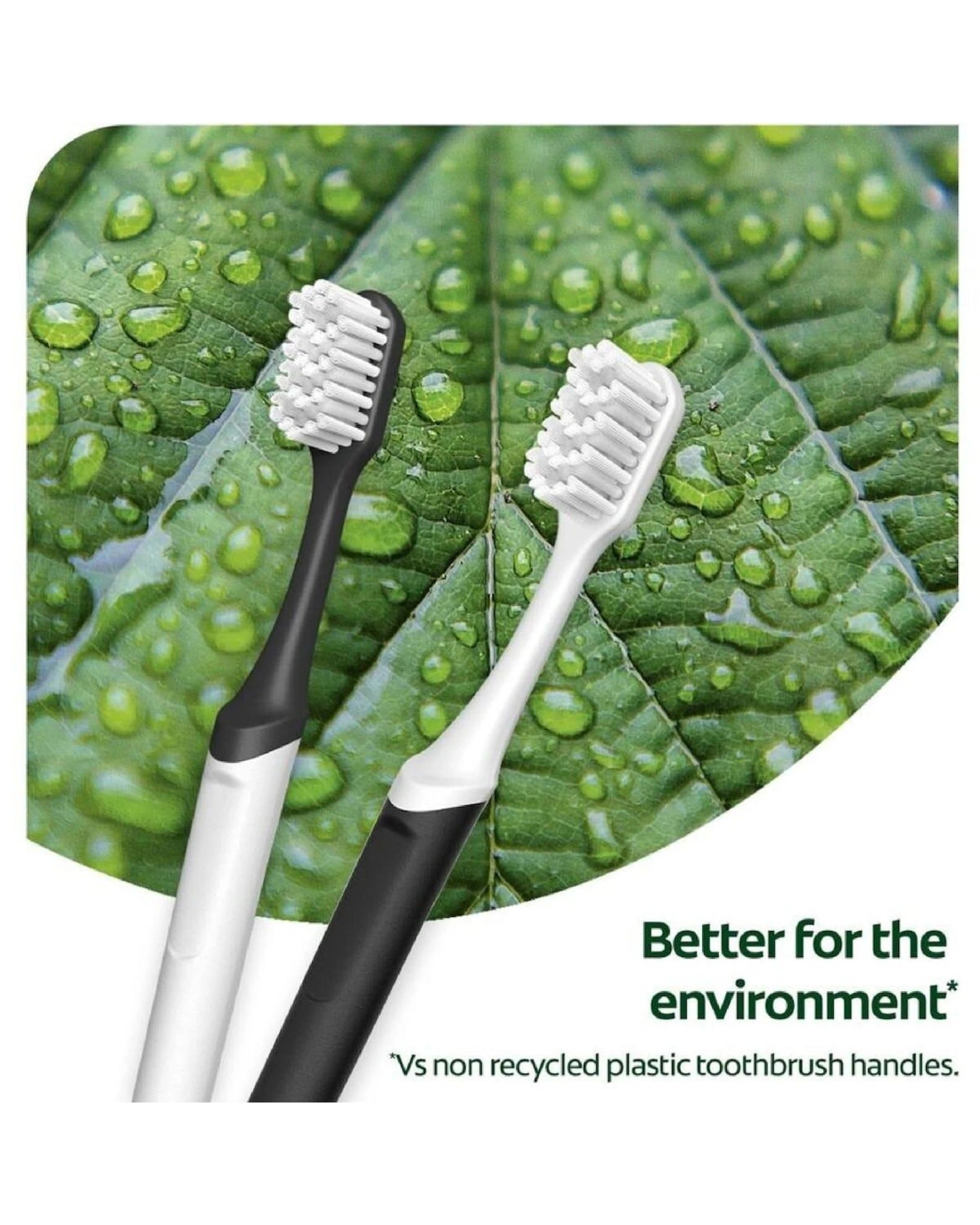 3 Colgate Toothbrush 100% Recycled Food Grade Plastic Handle Soft Bristles, 3 of 4