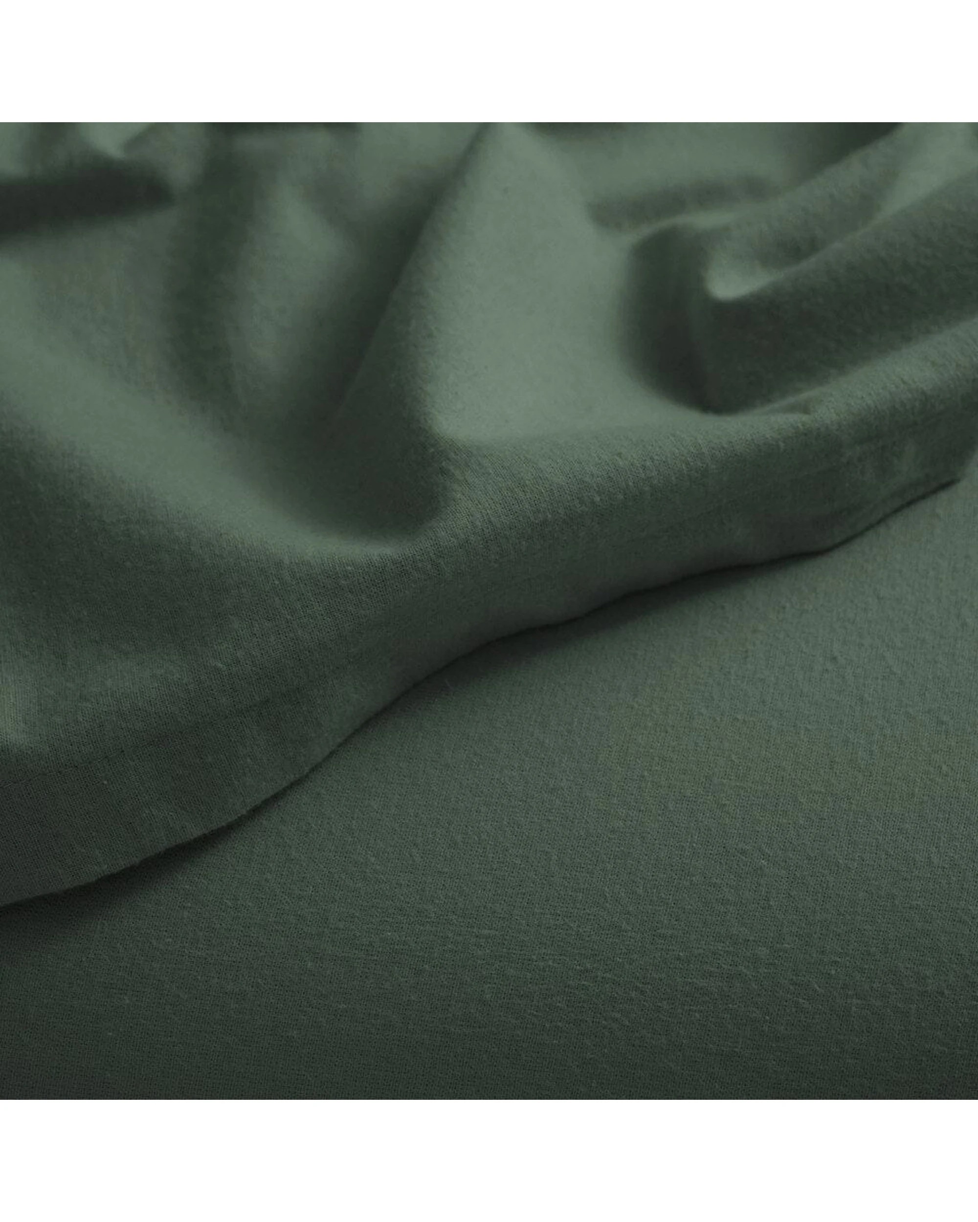 2 Canningvale Cozi Cotton Flannelette Fitted Sheet With Pillowcase Set Spruce - Queen Bed - Green, 2 of 5