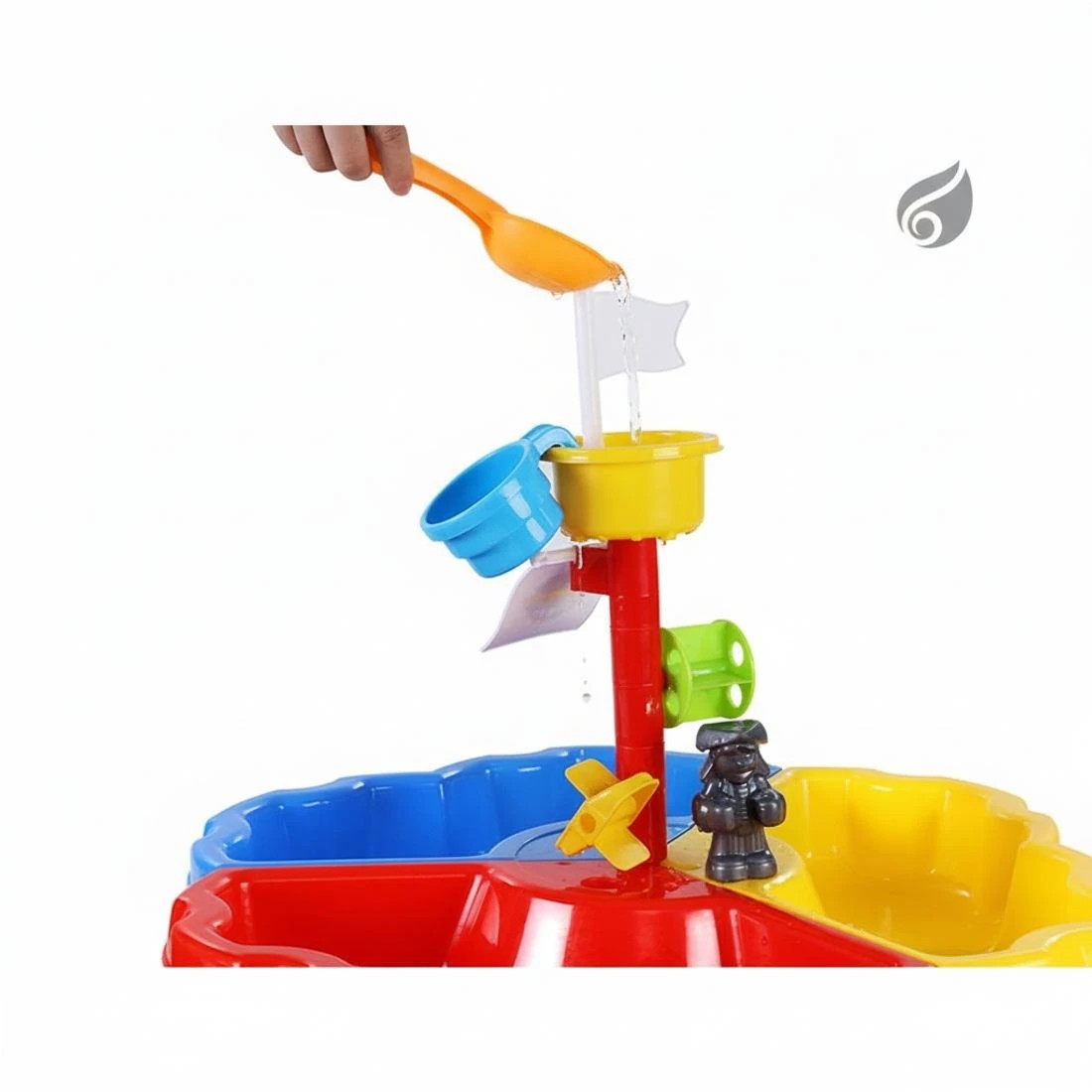 4 Keezi Kids Sandpit Pretend Play Set Outdoor Sand Water Table Beach Toy Durable Space Saving Modern Decor - Blue, 4 of 6