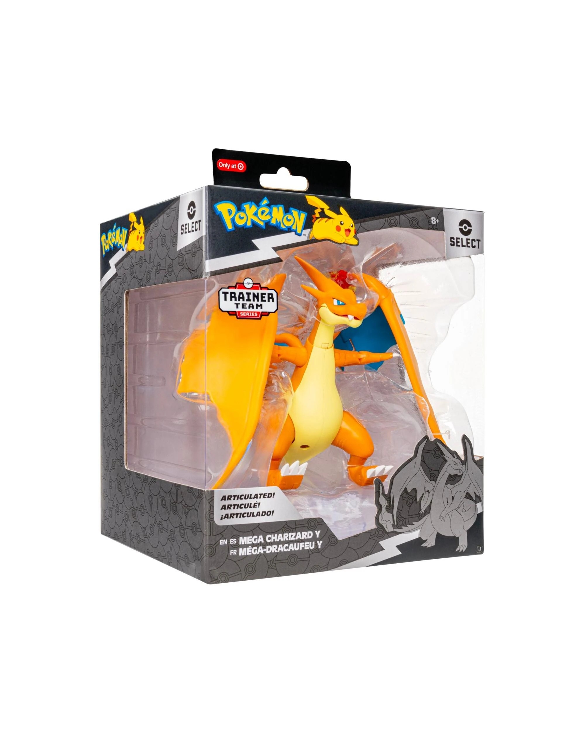 3 Pokemon Select Trainer Team Series Mega Charizard Y Super Articulated 6 Inch Figure, 3 of 6