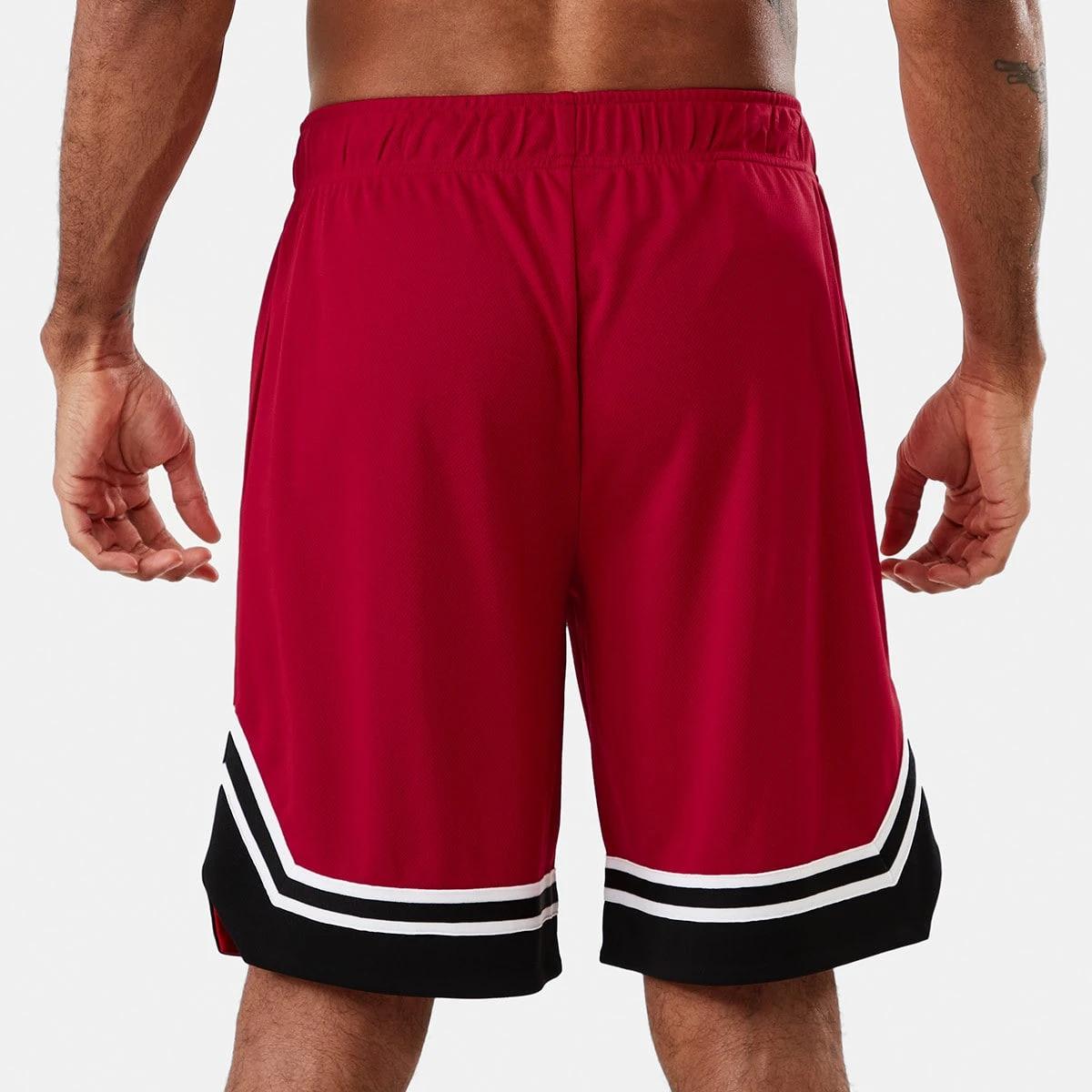 3 Active Mens Basketball Shorts NEON RED, 3 of 7