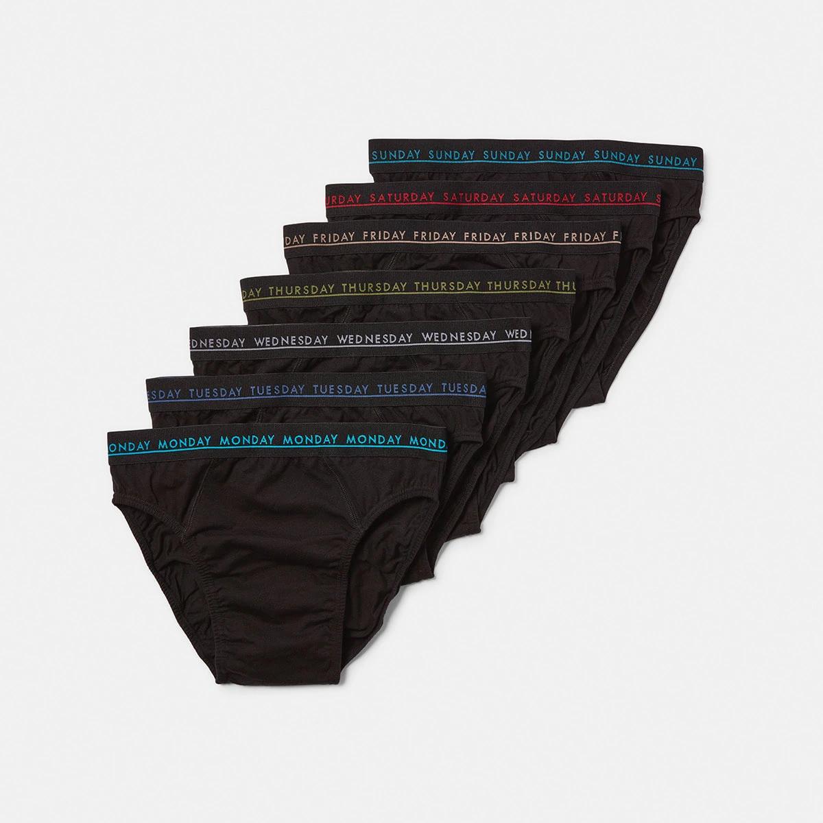 1 7 Pack Briefs BLACK, 1 of 10