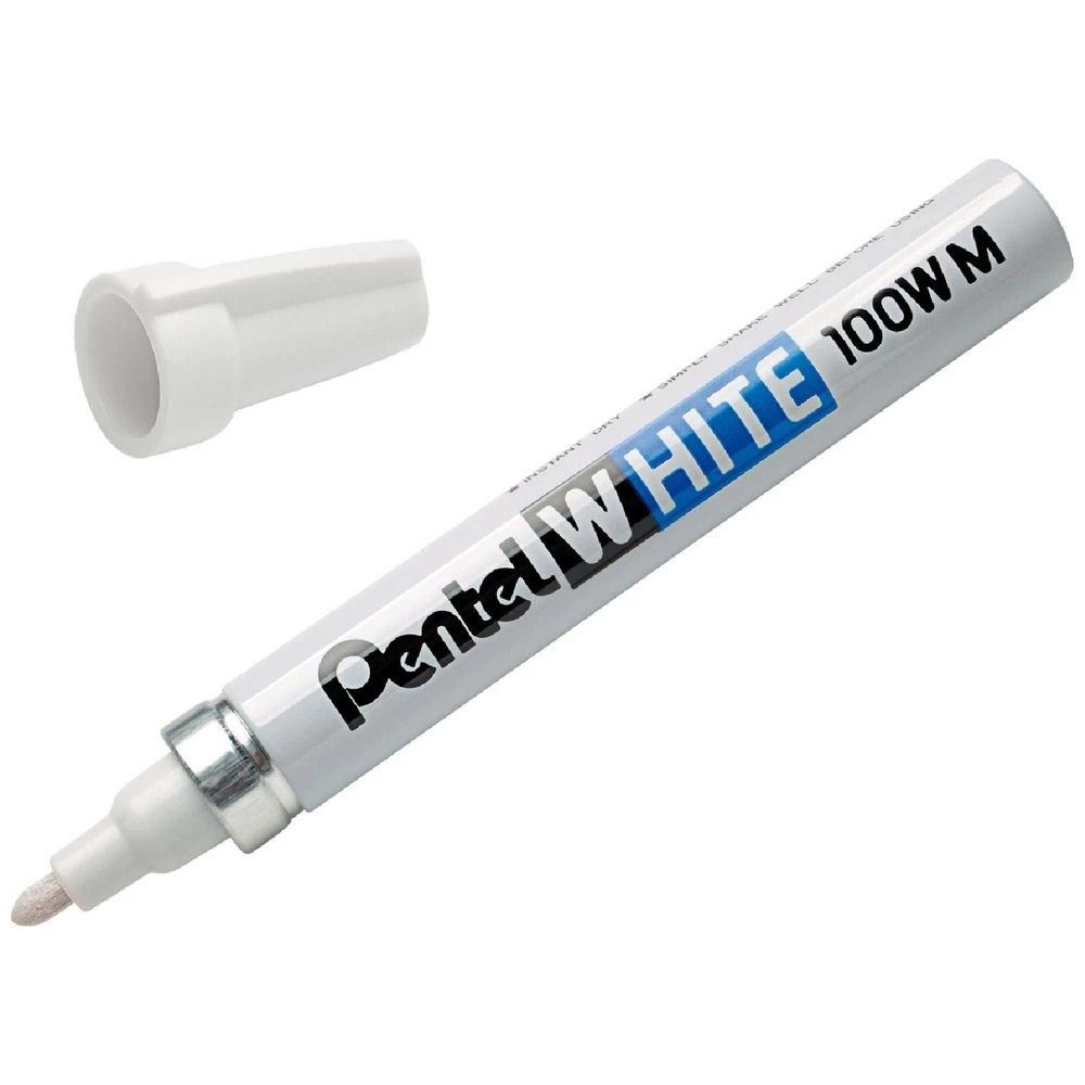 3 Pentel X100W-M Bullet Marker White, 3 of 4