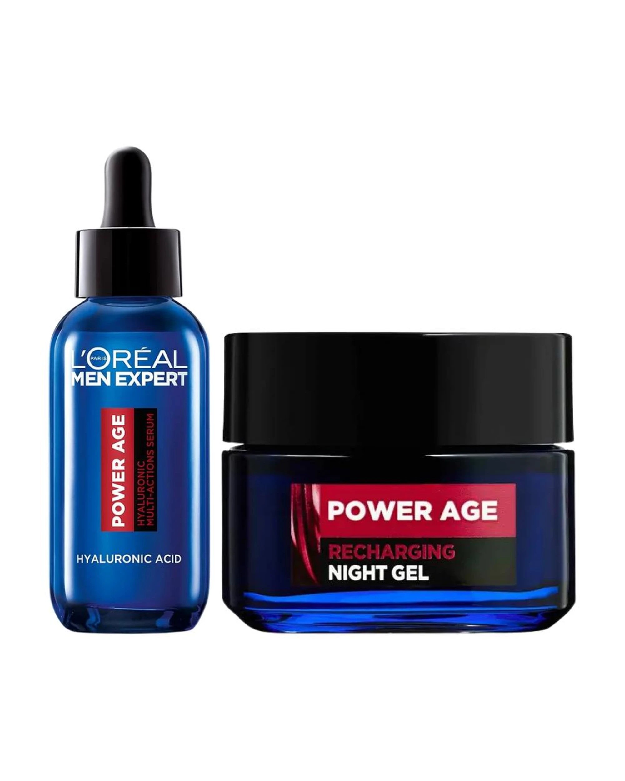1 L'Oreal Paris Men Expert Power Age Night Gel & Serum Duo, 1 of 3