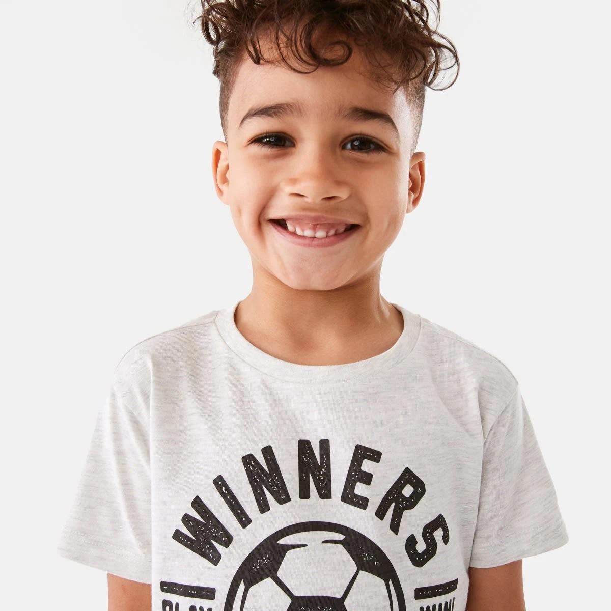 3 Chest Print T-shirt Whtsoccer, 3 of 8