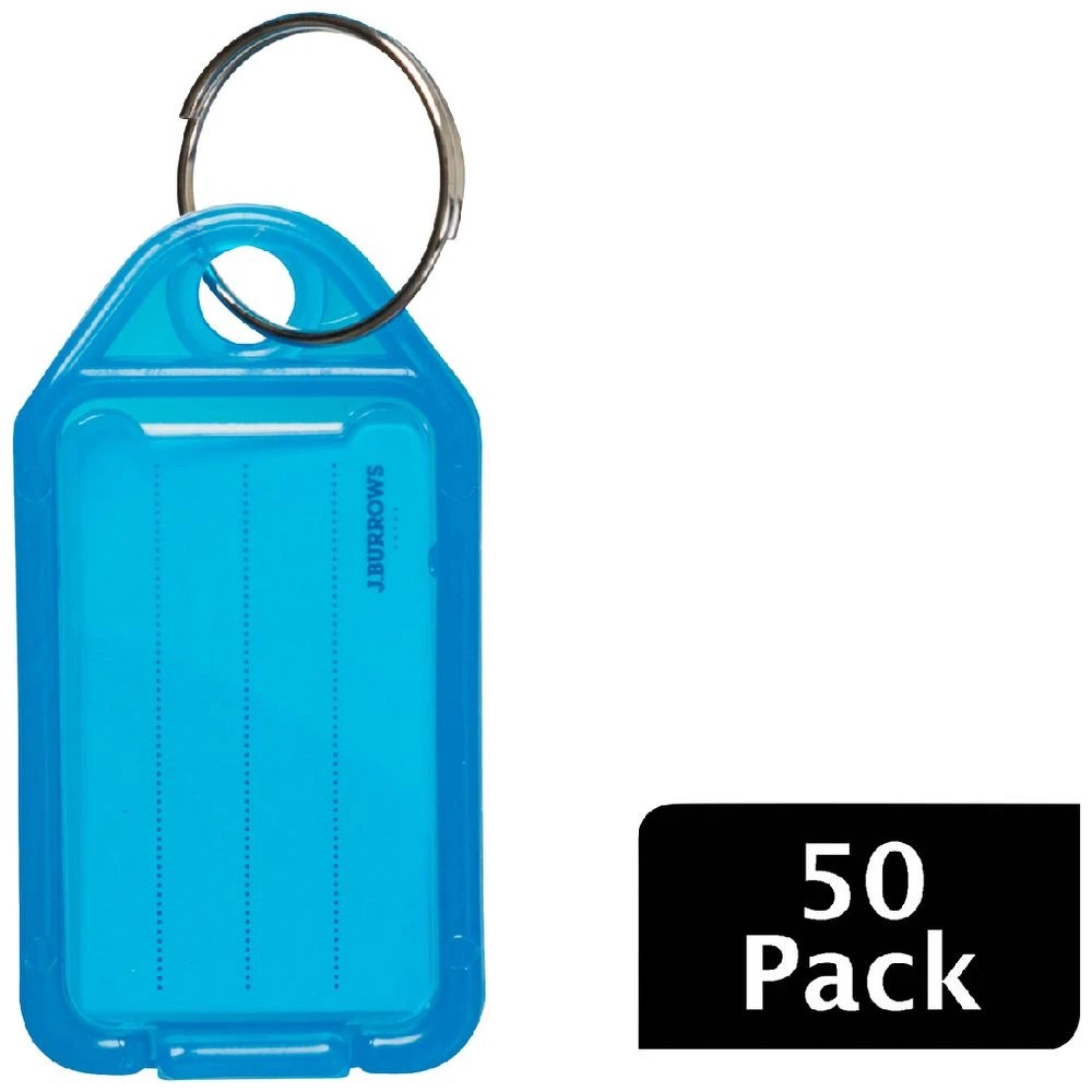1 J.Burrows Key Tags Blue 50 Pack, 1 of 1