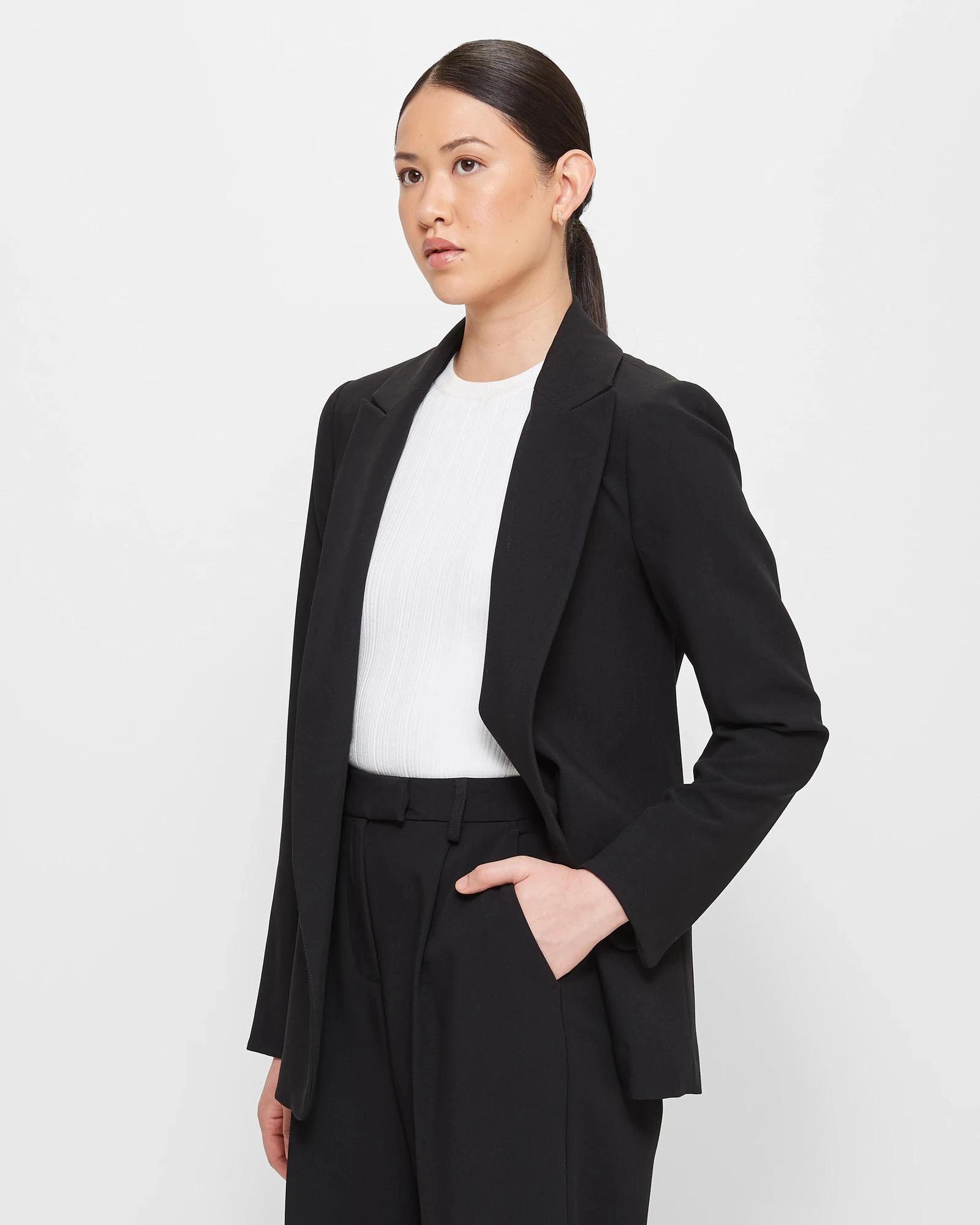 3 Preview Relaxed Blazer BLACK, 3 of 9