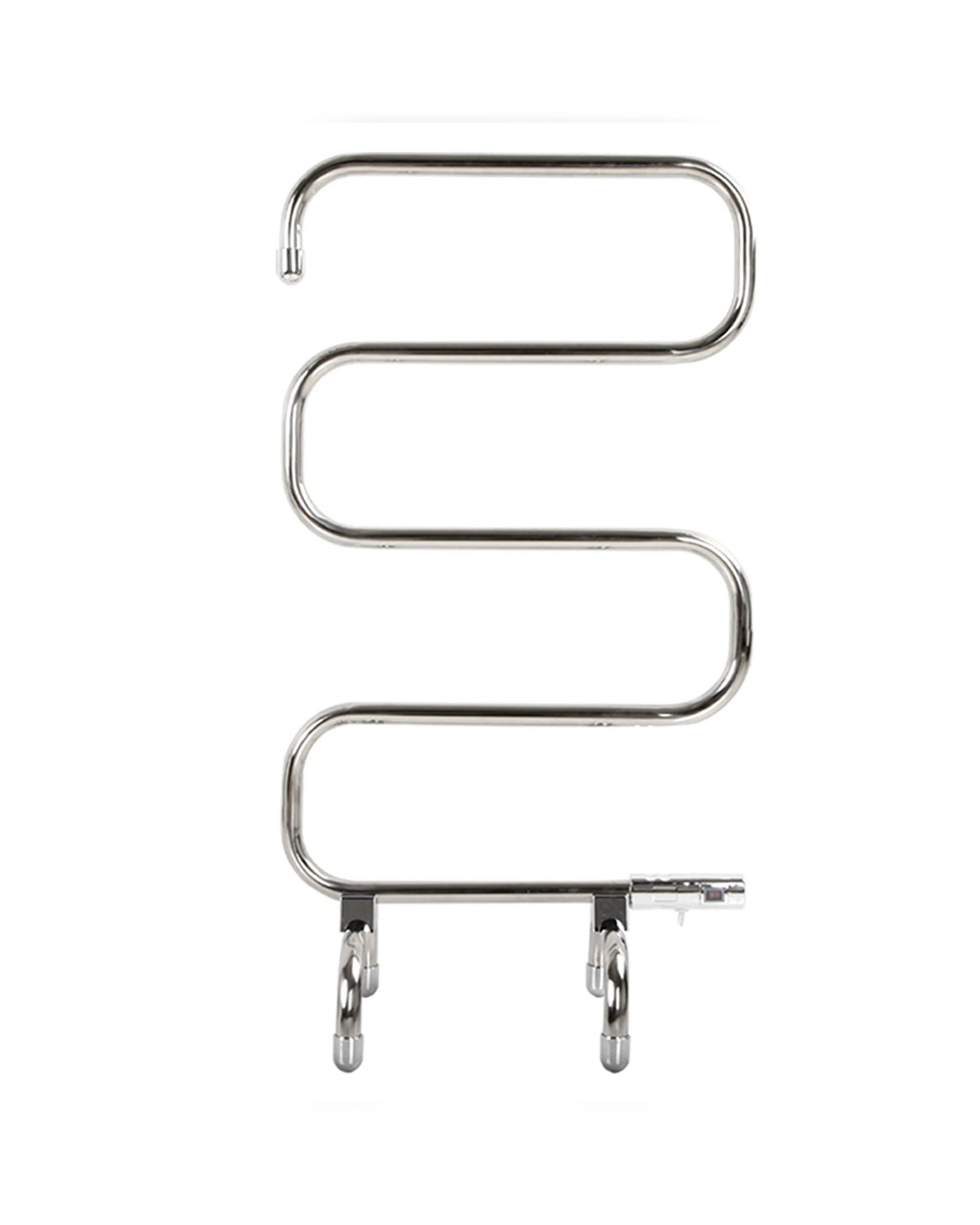 3 Devanti Electric Heated Towel Rail Rack 5 Bars Freestanding Clothes Dry Warmer
 - Silver, 3 of 5