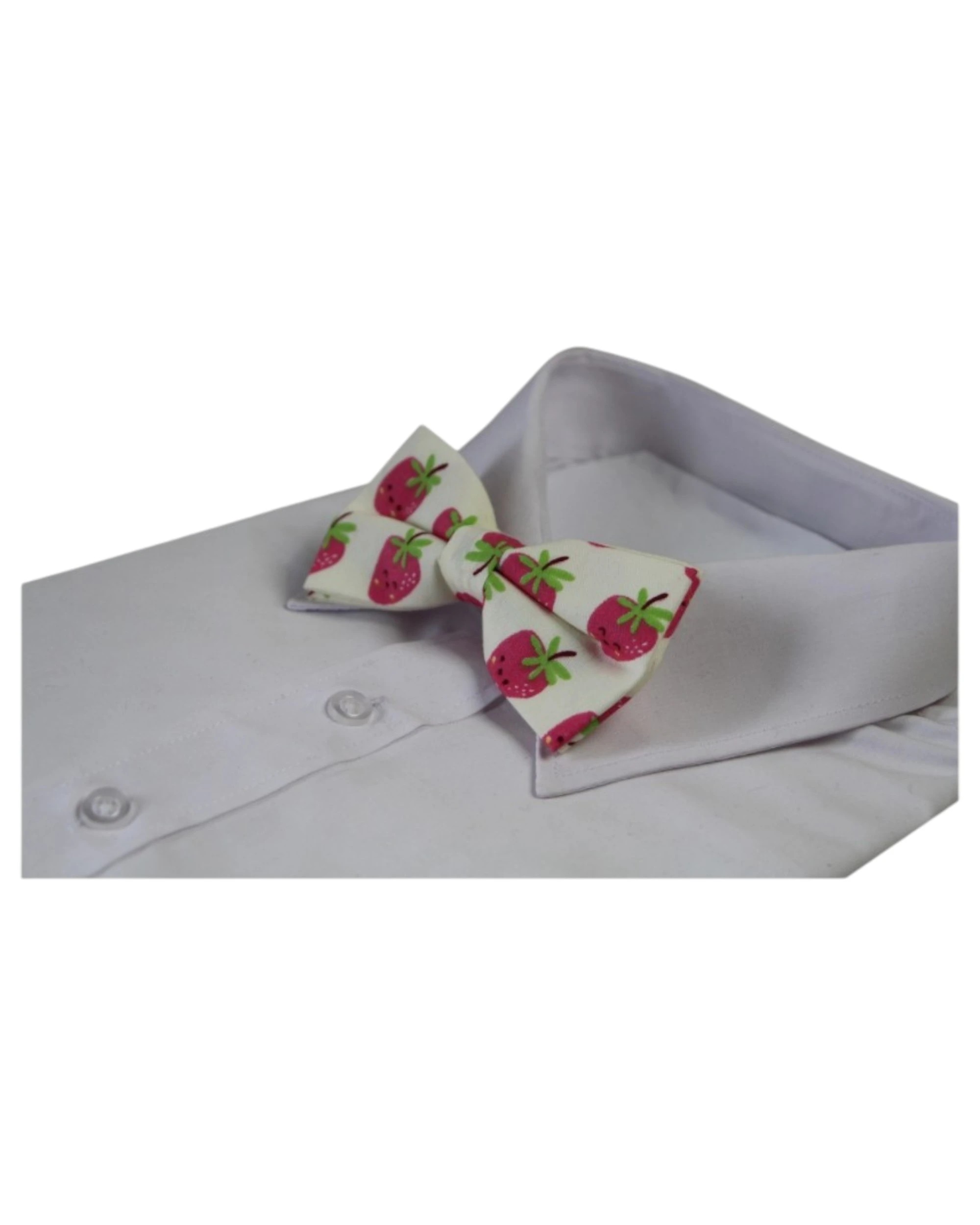 1 Zasel Mens Strawberry Fruit Patterned Bow Tie - Multi, 1 of 4
