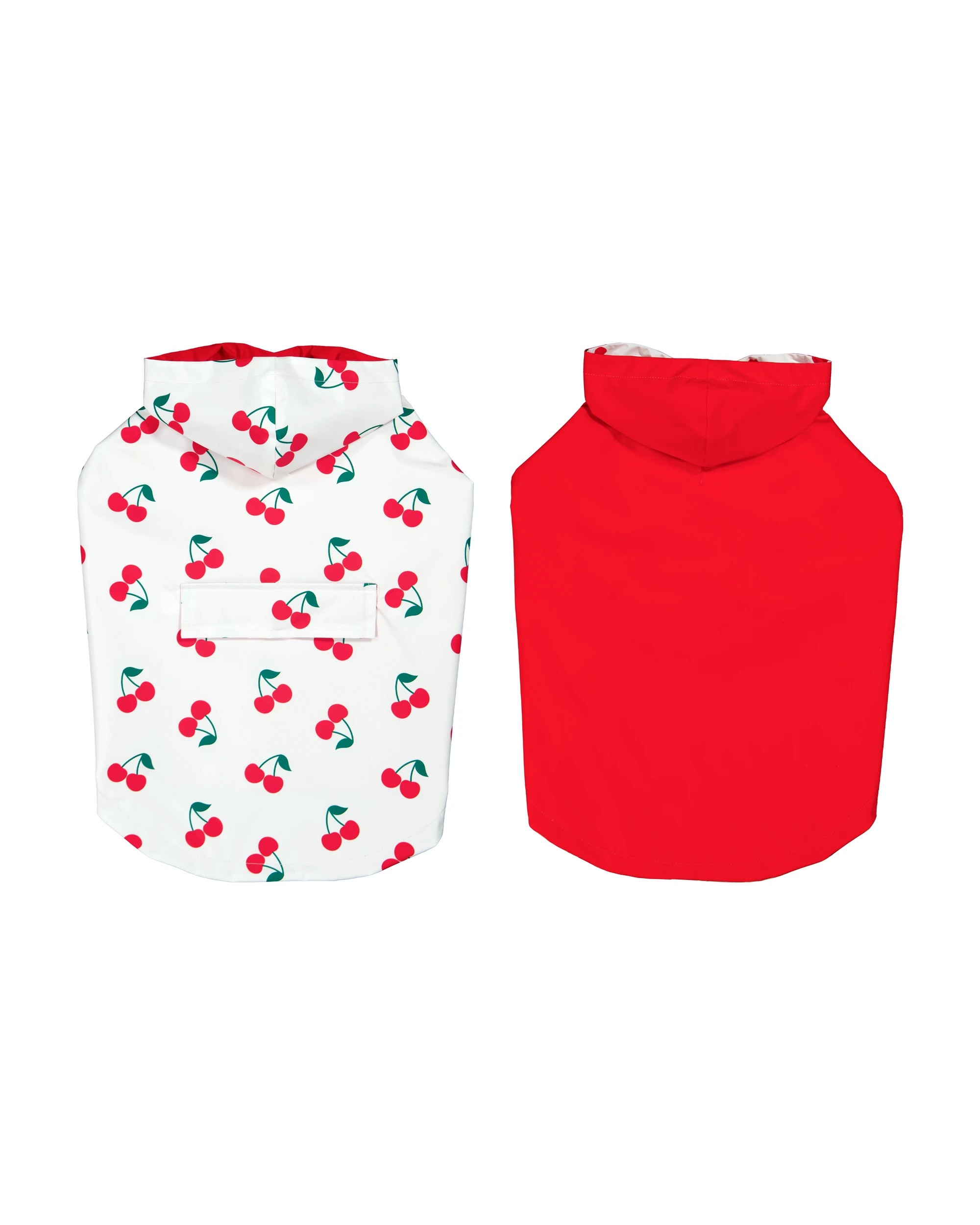 5 Pet Reversible Cherry Raincoat - Large, 5 of 10