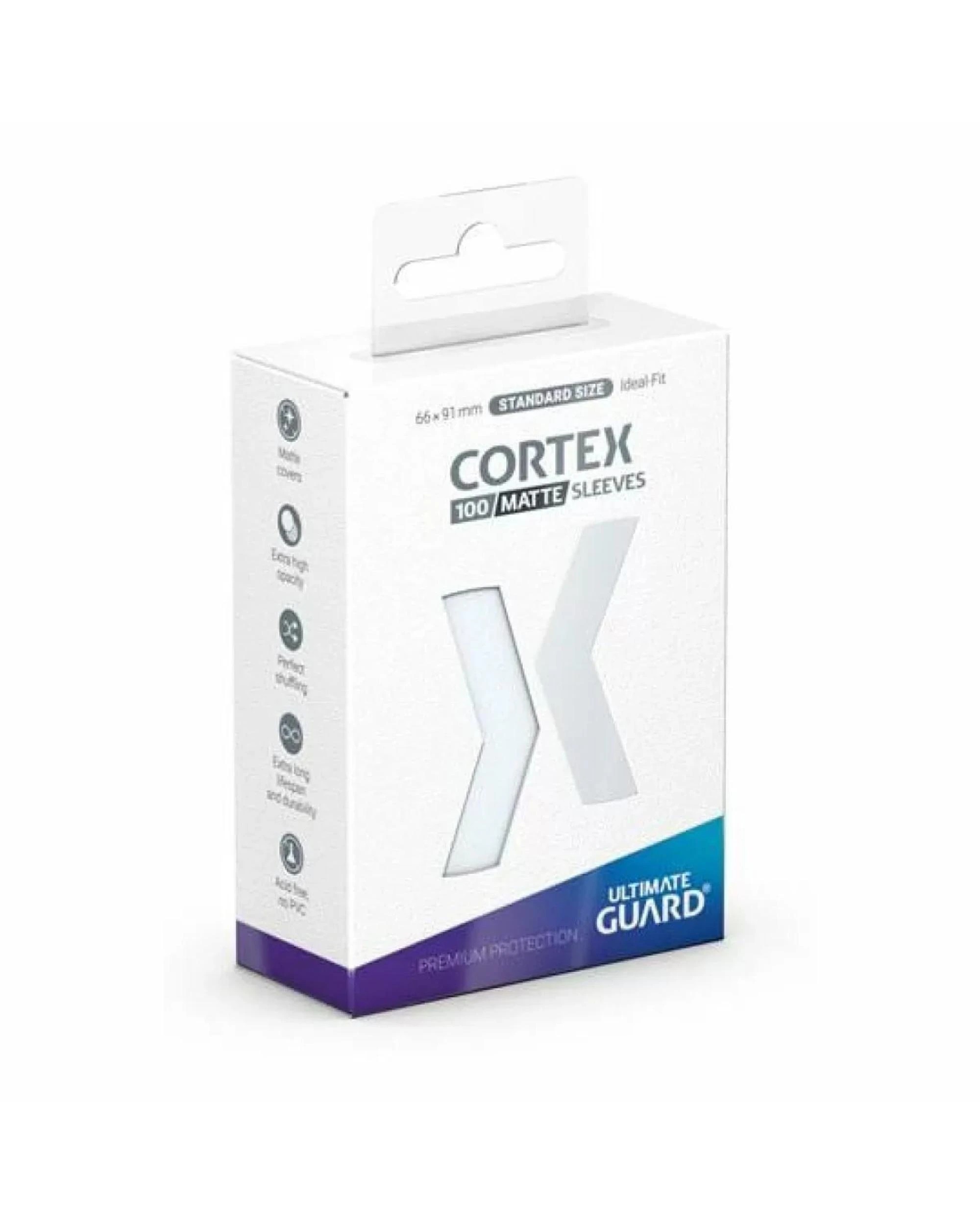 1 Ultimate Guard Cortex Standard Sleeves 100 Pack - Matte Transparent, 1 of 1