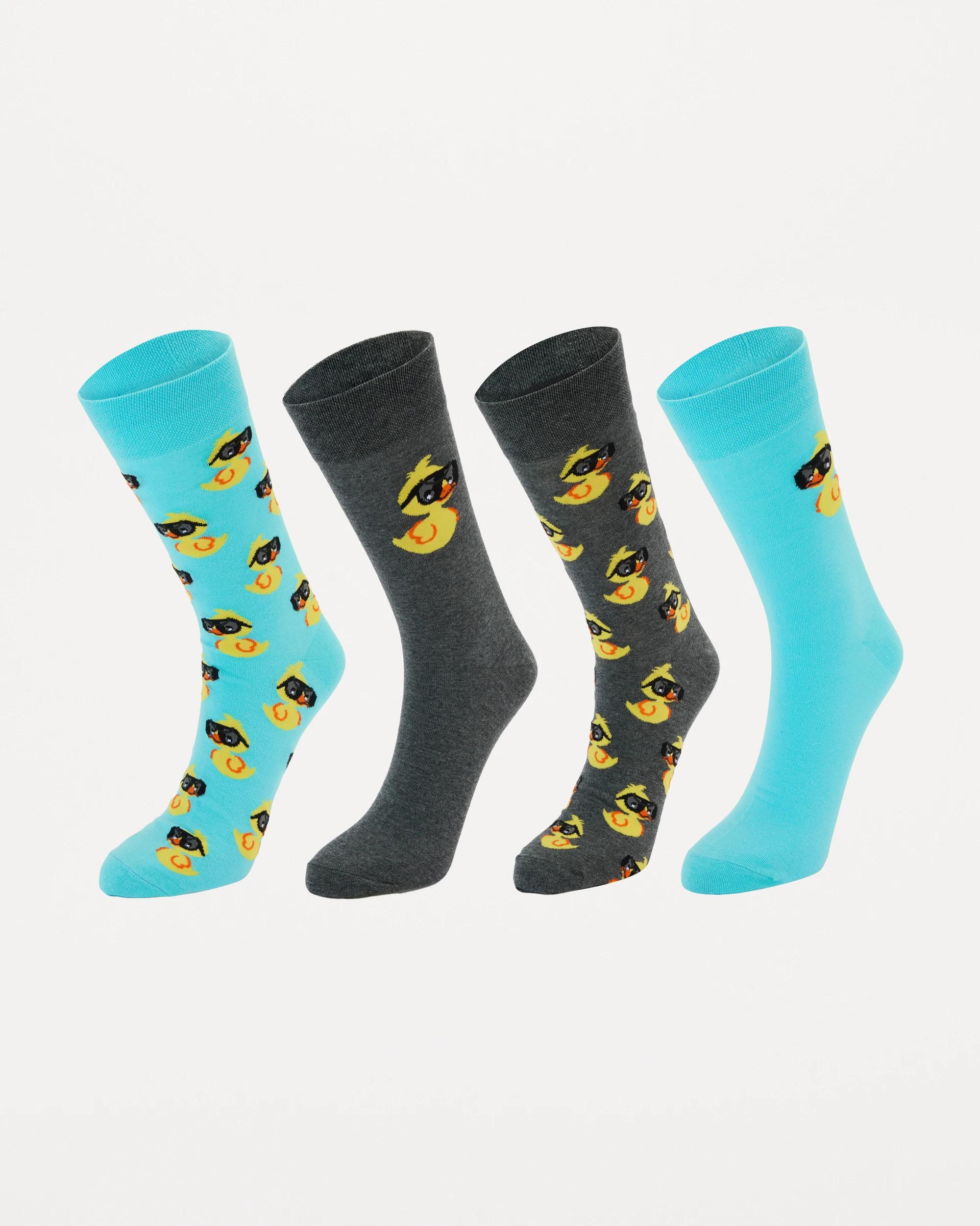 1 4 Pack Novelty Socks Dont Duck, 1 of 4