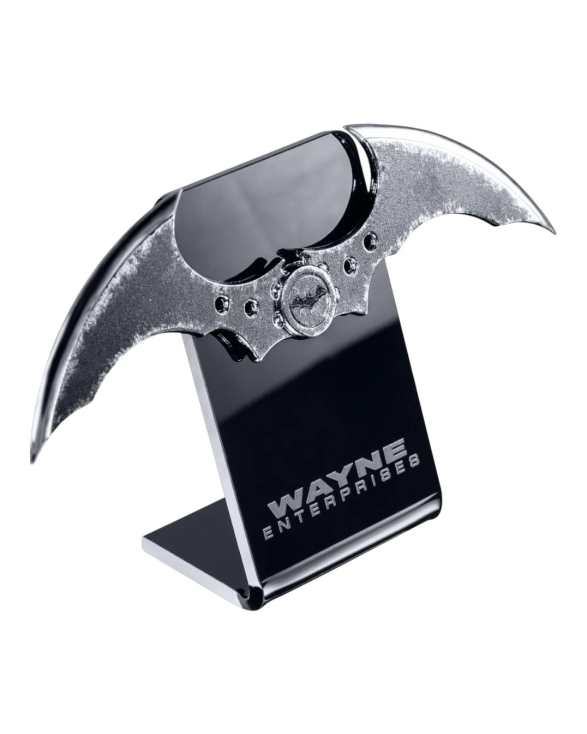 3 DC Batman Arkham Asylum Scaled Batarang Replica with Stand, 3 of 3
