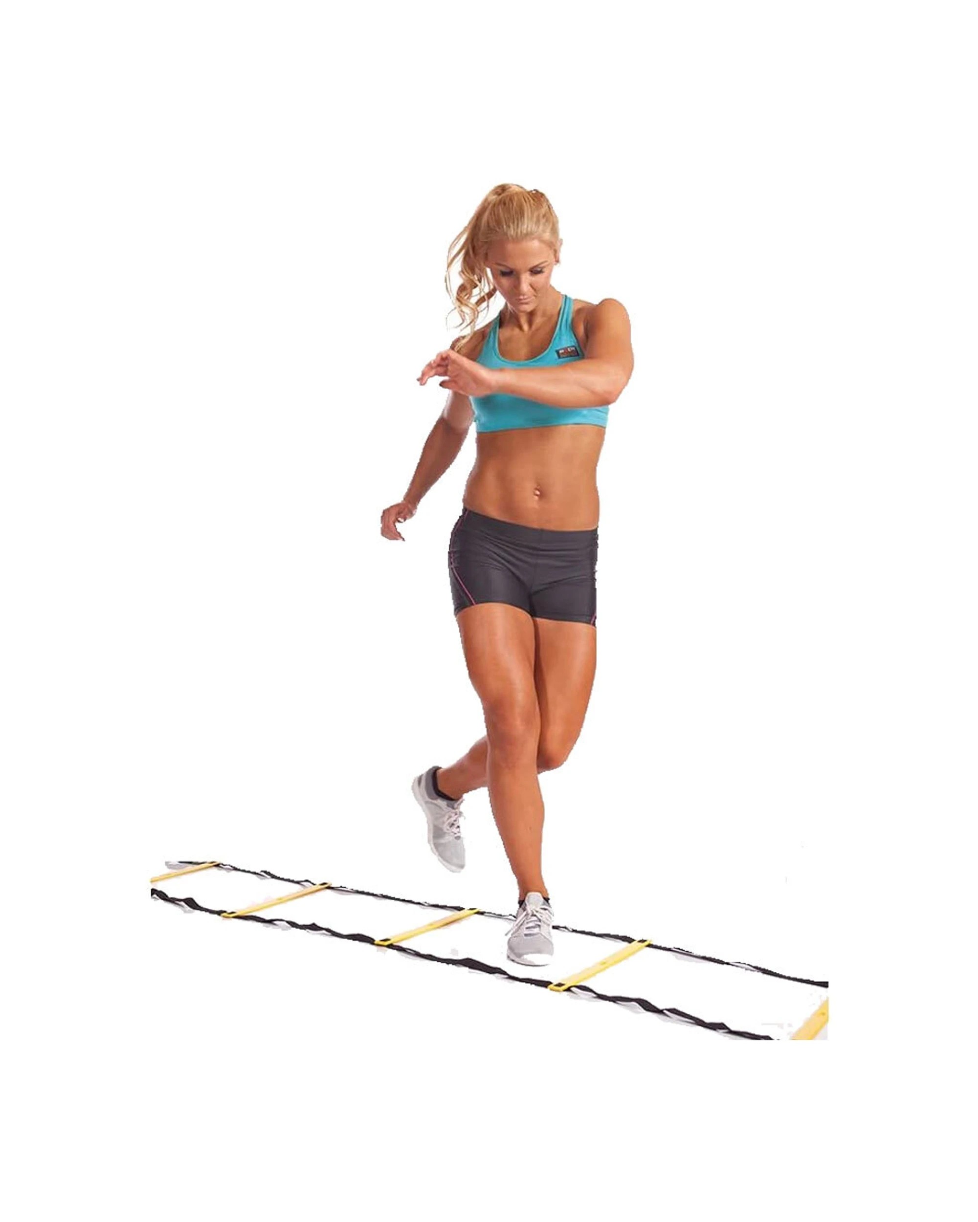 1 Body Sculpture Speed Training Ladder 2.75m 8 Heavy Duty Plastic Rungs Portable - Multi, 1 of 3