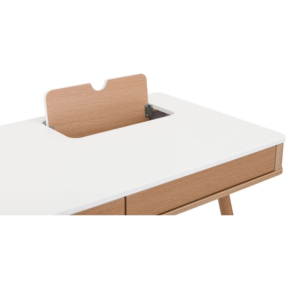 5 Larvik 1200mm 2 Drawer Desk Oak/White Desks, Tables and Workstations, 5 of 10