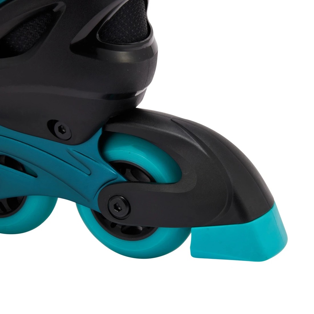 4 Inline Skates - Black and Teal, Size 5 to 7, 4 of 7