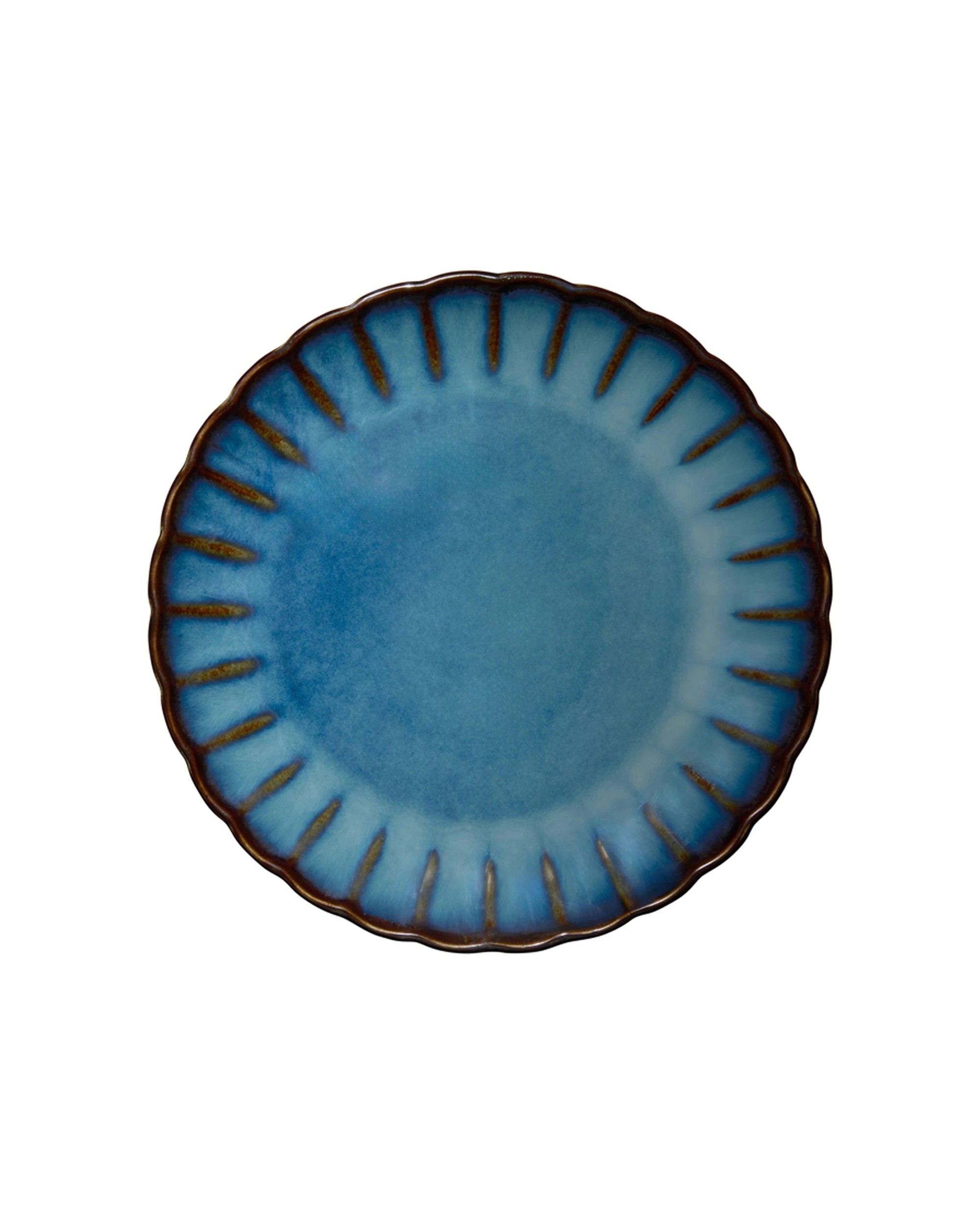 3 Casa Domani Solare 20 cm Porcelain Stoneware Dinner Plate - Blue - Blue, 3 of 4