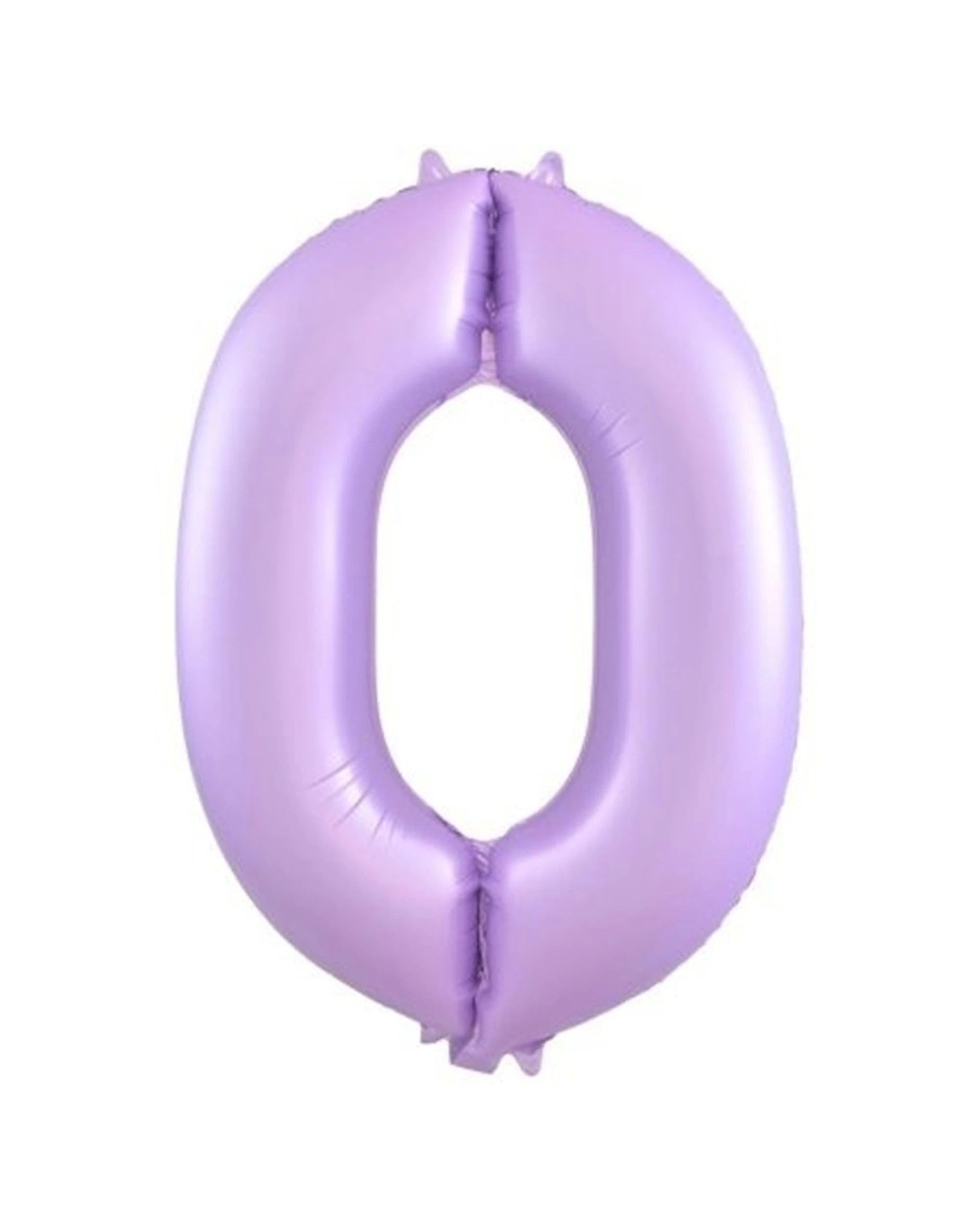 1 Alpen Decrotex Foil Balloon Number 0 Party Decoration 34 Inches Pastel Lilac - Purple, 1 of 1