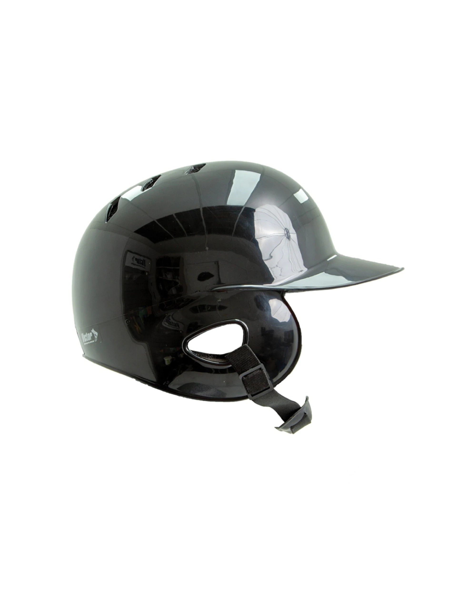 2 Victor Sports Batters Helmet With Ear Protection Shell Medium - Black, 2 of 7