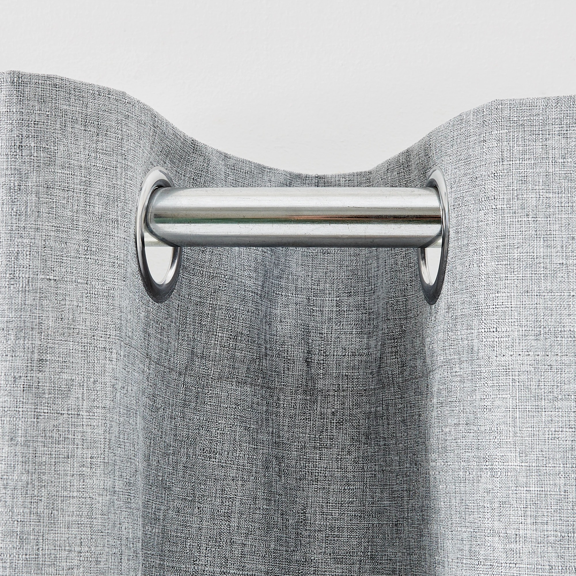 3 Monaco Eyelet Block Out Curtain - Grey - ​​​​​​​120cm x 213cm, 3 of 5