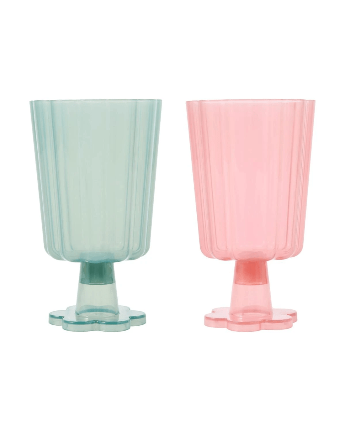 2 6 Piece Reusable Scalloped Stemmed Cups - Assorted, 2 of 3