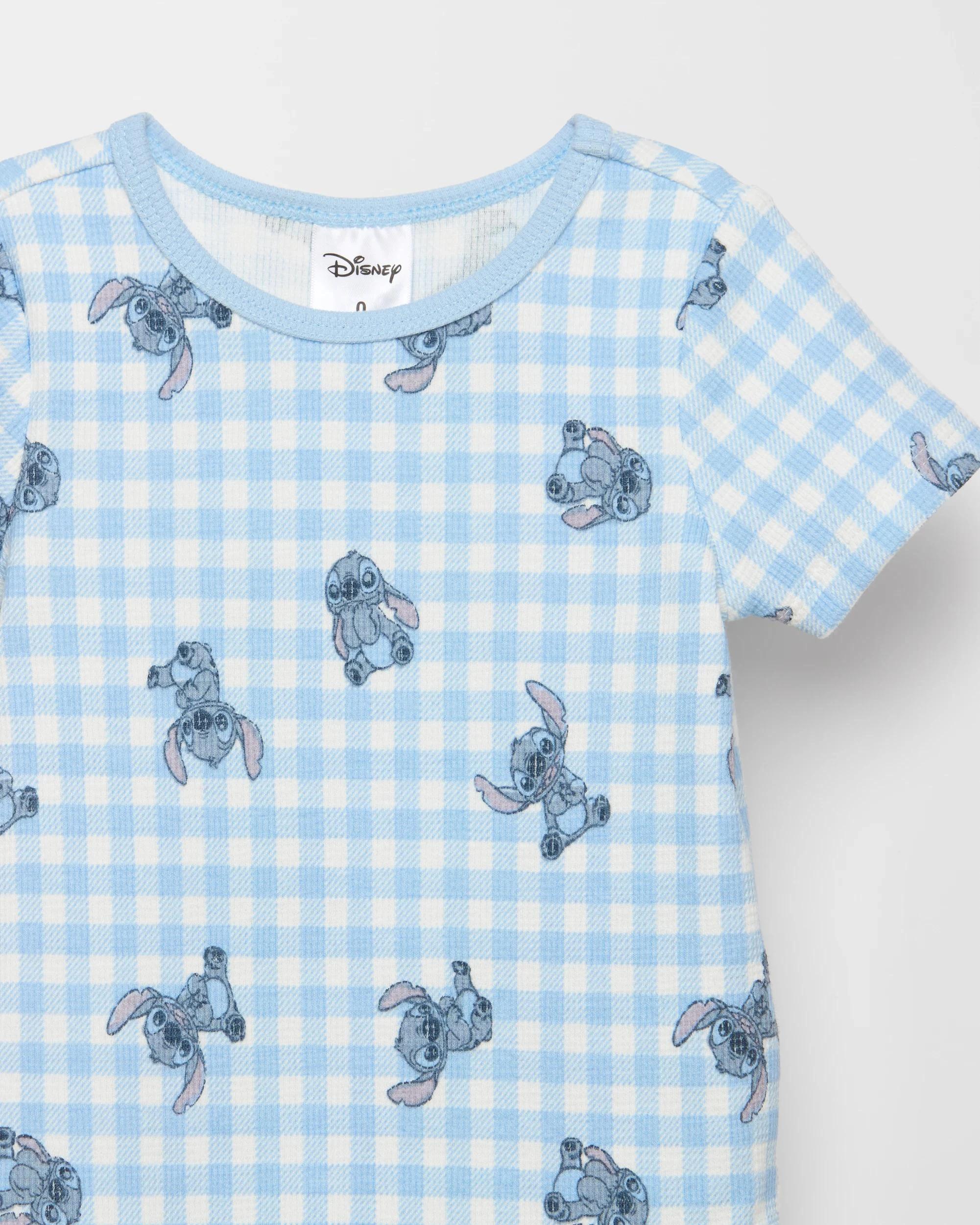 2 Baby Disney Organic Cotton Waffle Bodysuit STITCH, 2 of 2