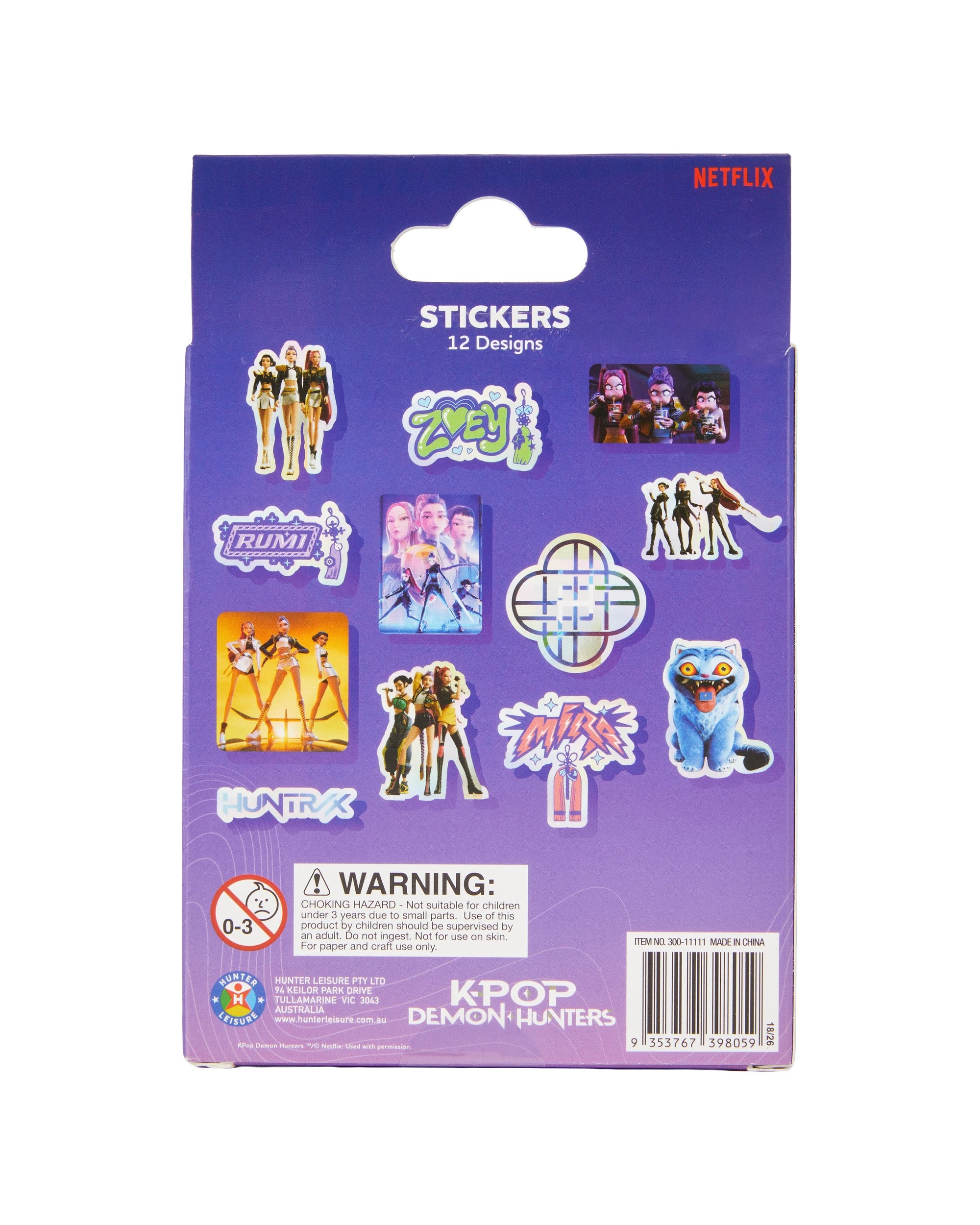 3 36 Piece KPop Demon Hunters Stickers, 3 of 3