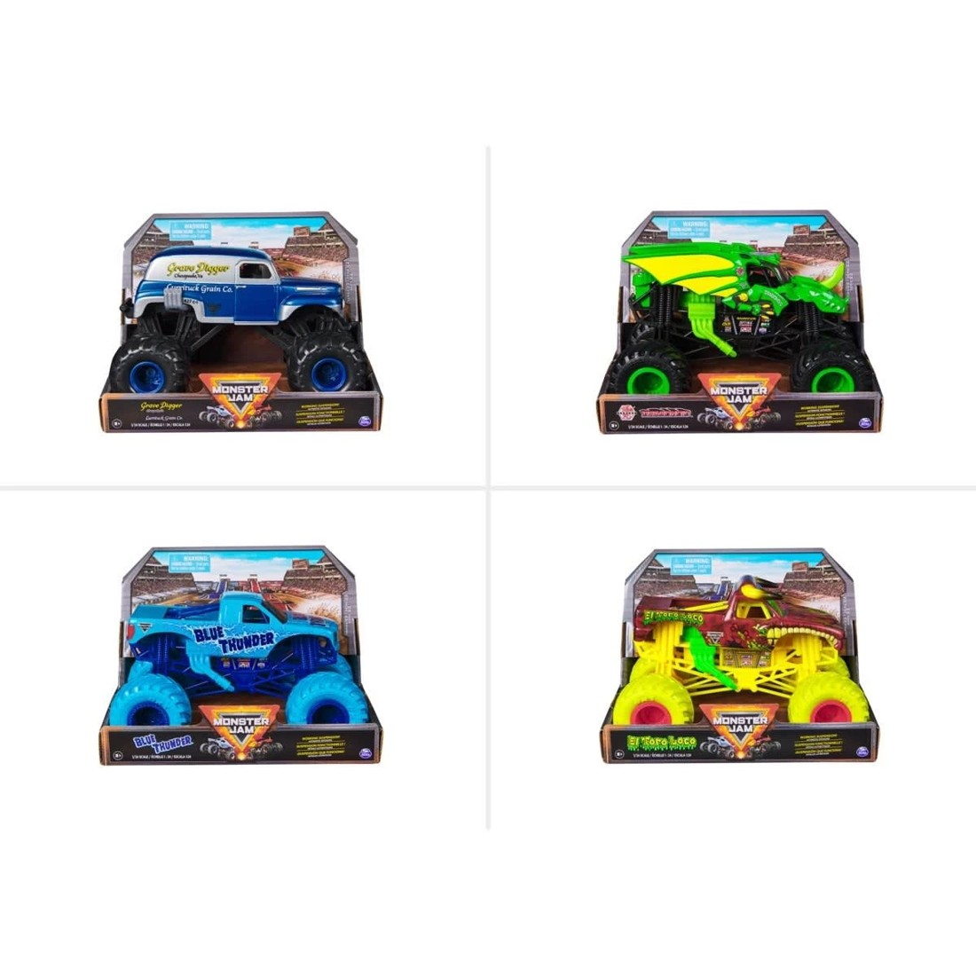 2 Monster Jam 1:24 Die Cast Monster Truck - Assorted, 2 of 6