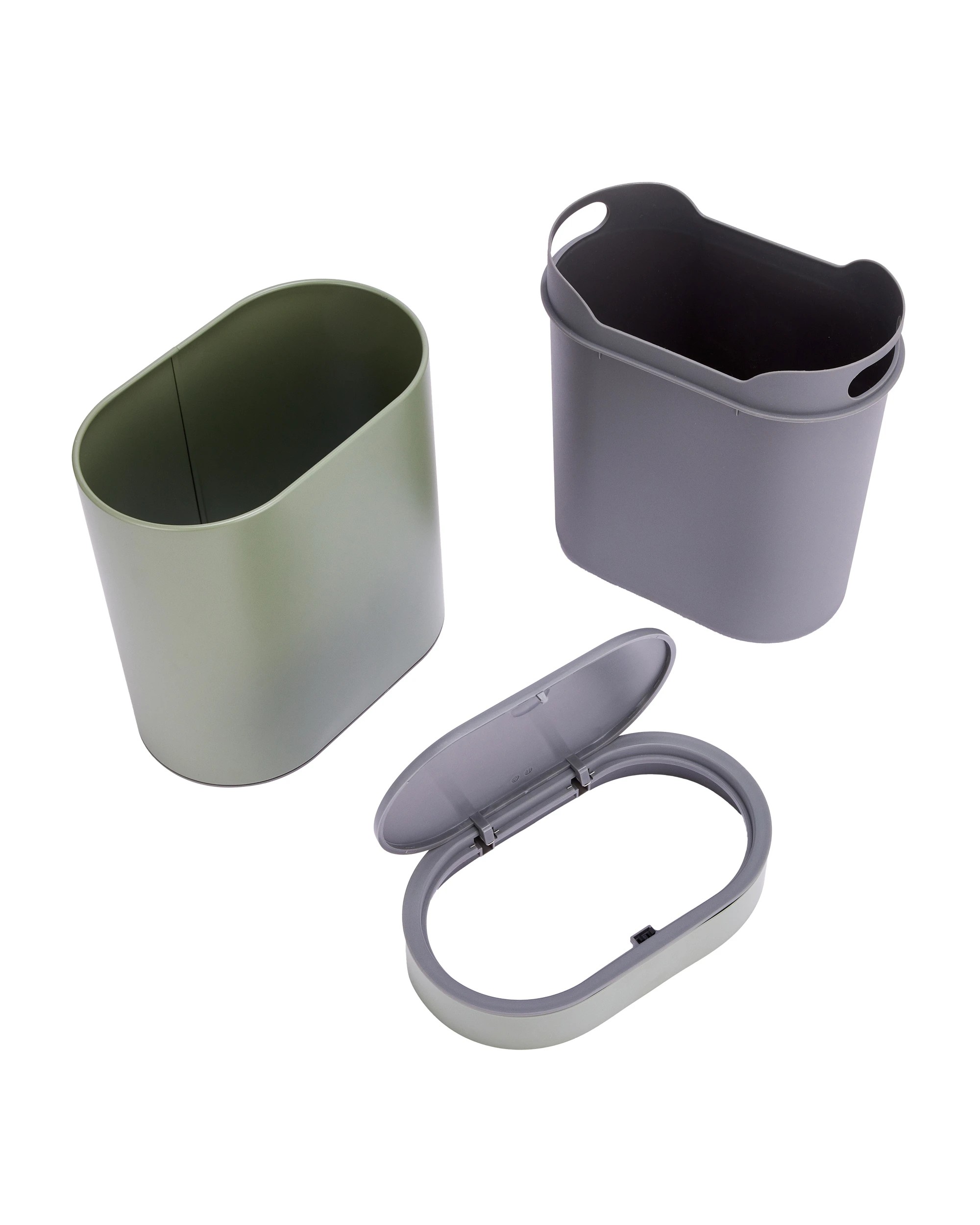 4 5L Push Top Bin - Green, 4 of 7